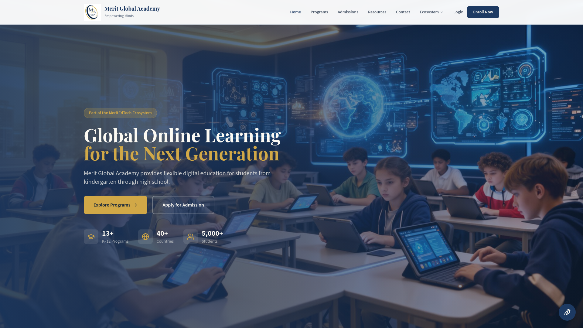 Merit Global Academy — Global Online K-12 School