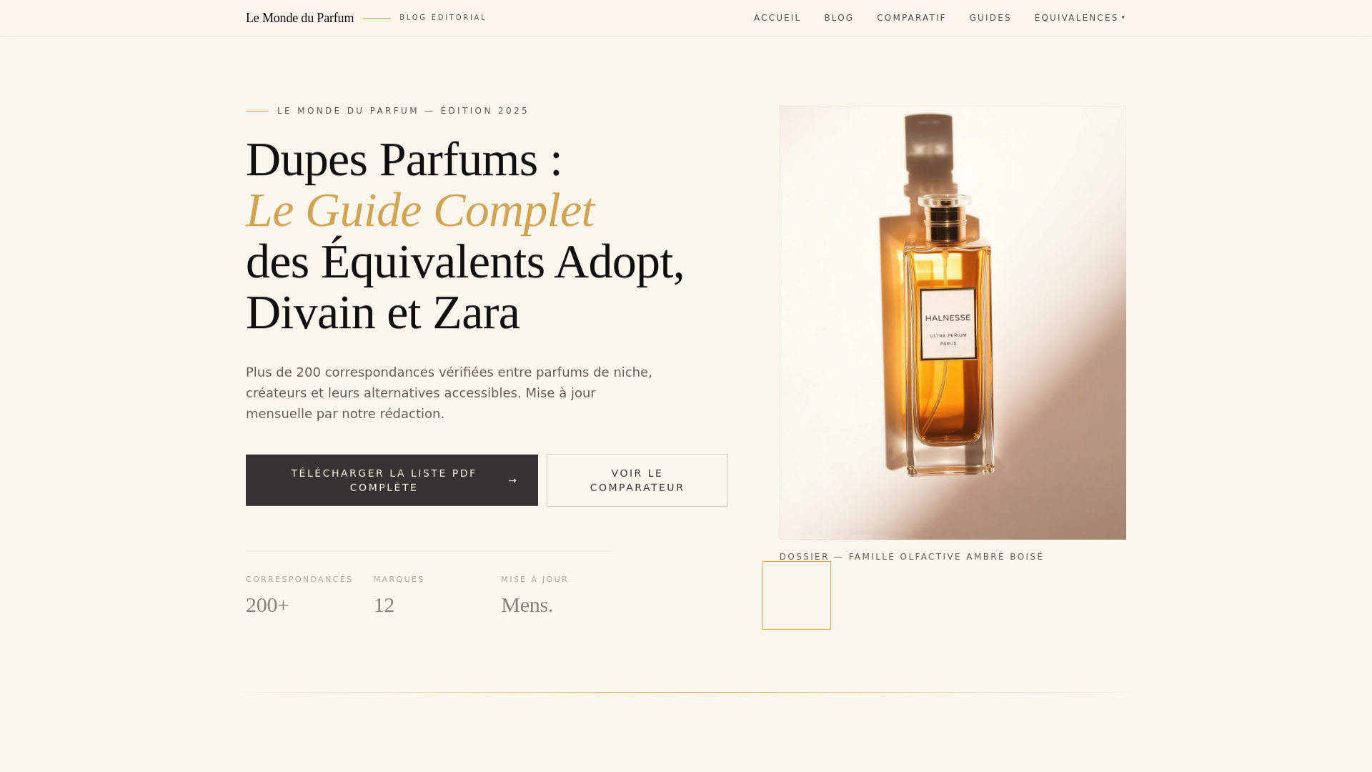 Dupes Parfums Adopt, Divain, Zara : Liste Complète 2025 | Le Monde du ...
