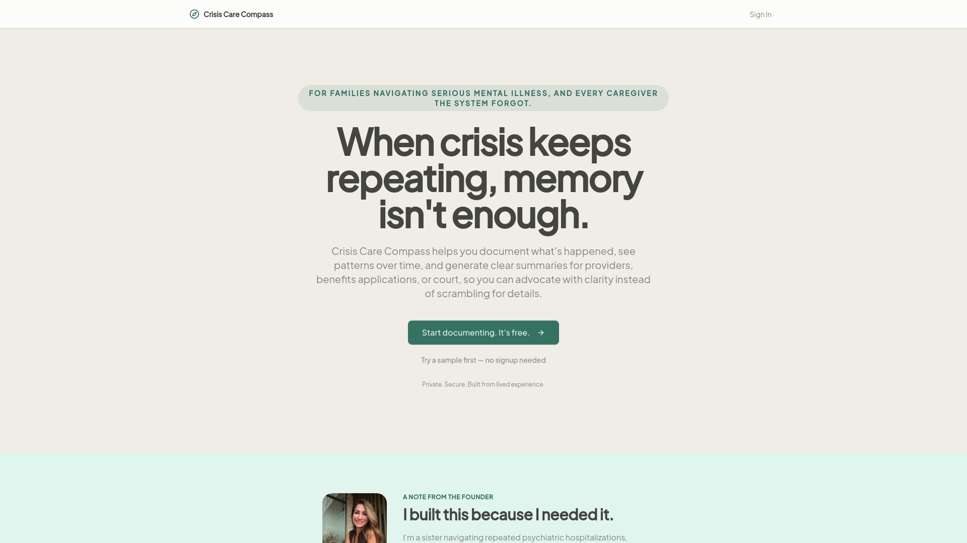 Crisis Care Compass | Support for Caregivers
