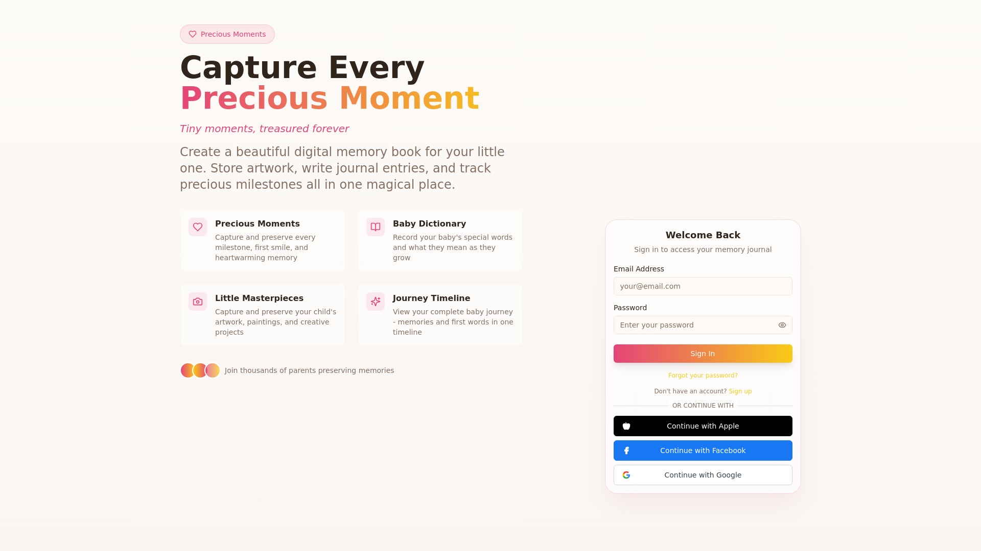 Memory Journal - Capture Your Beautiful Moments