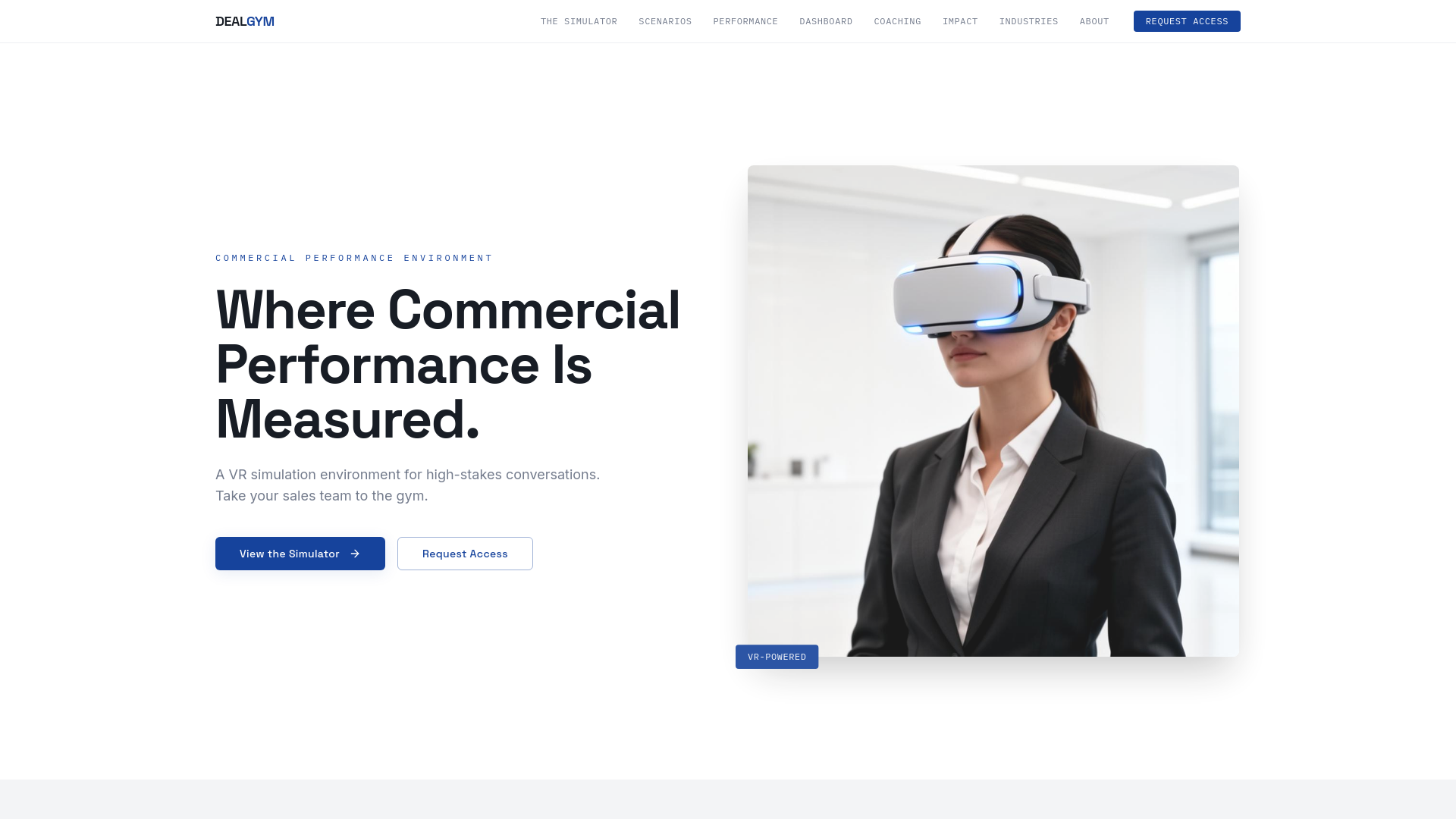 DealGym — Commercial Performance Accelerator for Sales Teams