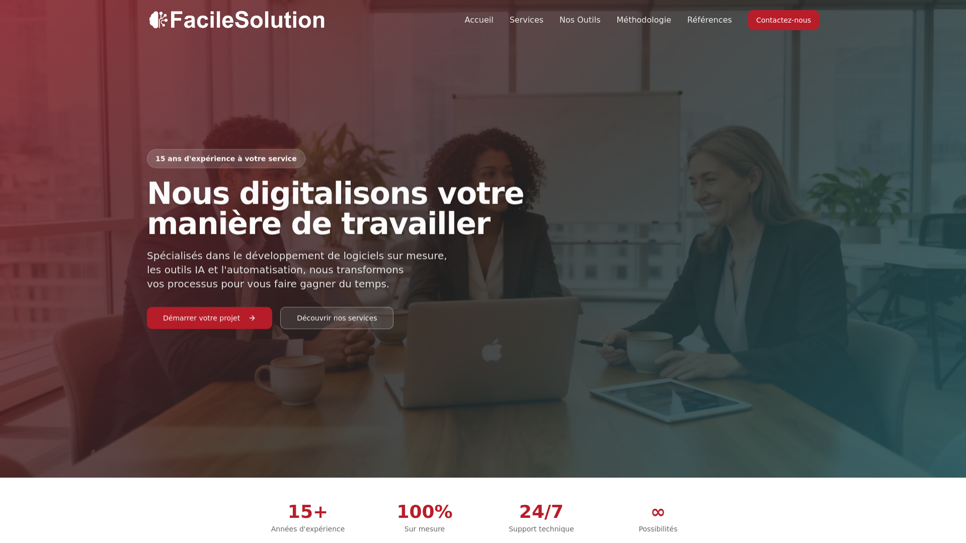 Facile Solution — Logiciels sur mesure, IA et automatisation