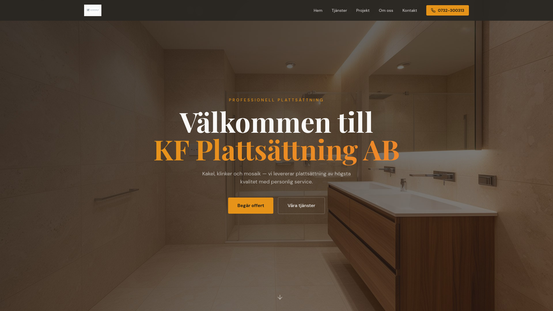 KF Plattsättning AB logotyp