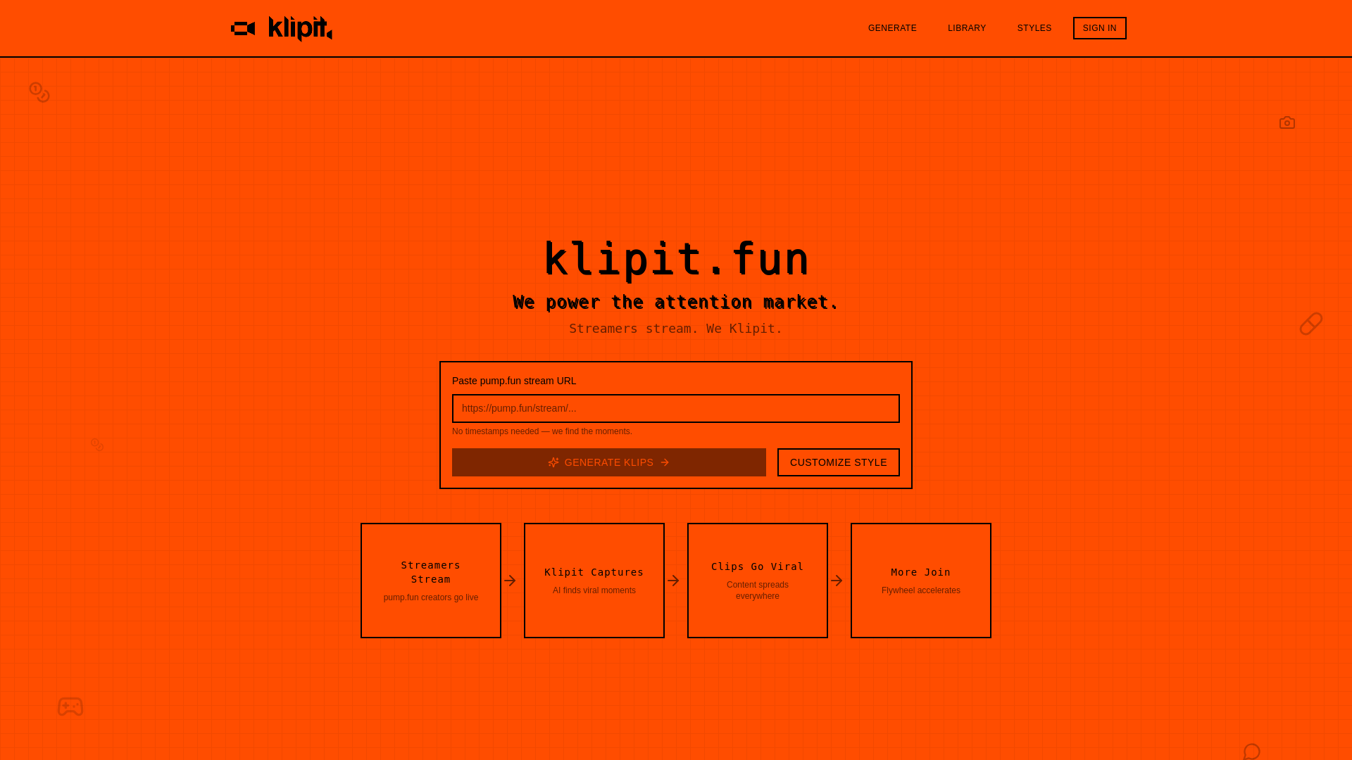 Klipit.fun — AI Stream Clip Engine