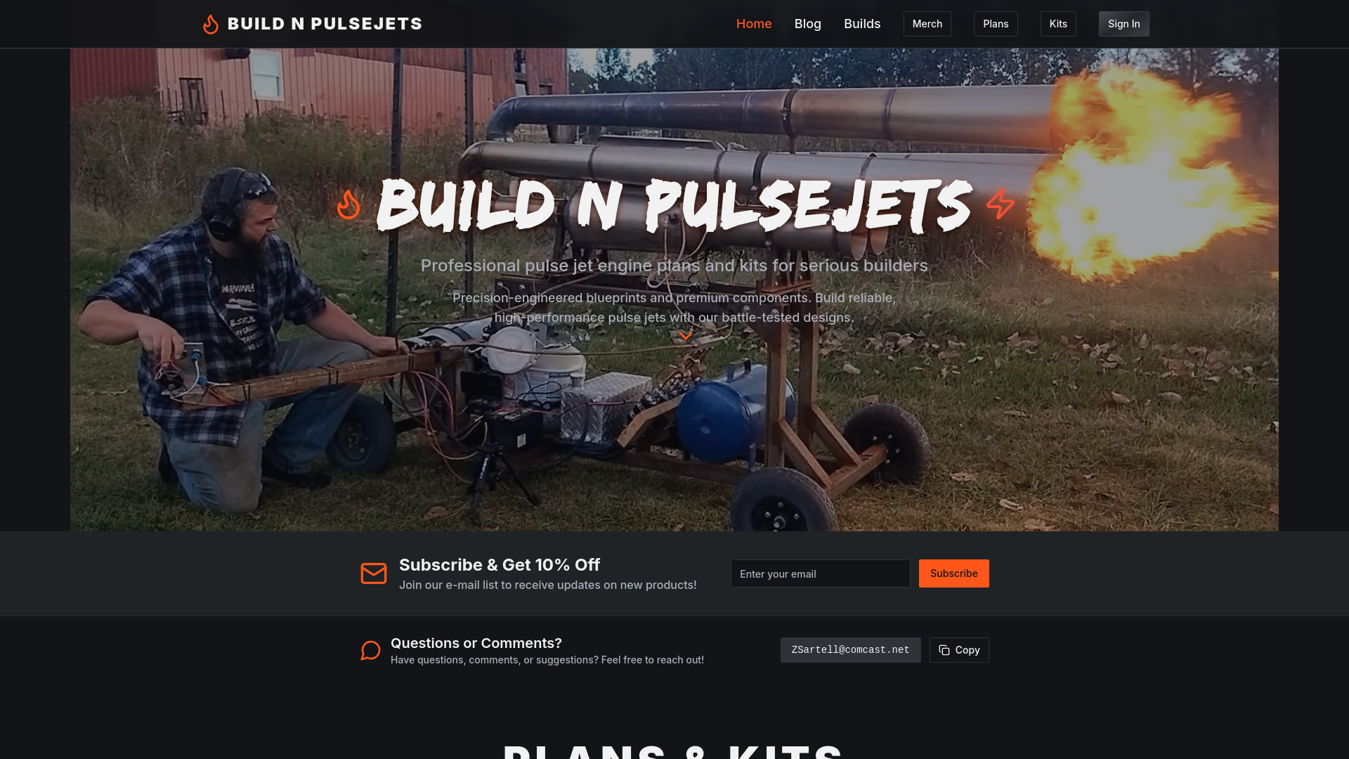 Build N Pulsejets - Professional Pulse Jet Plans, Kits & Expert Guides