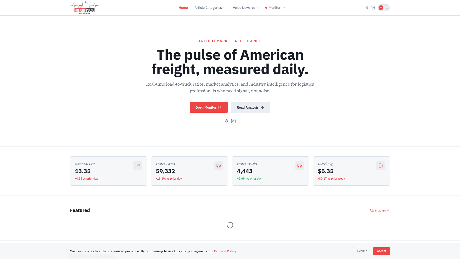 Freight Pulse — Freight Market Intelligence