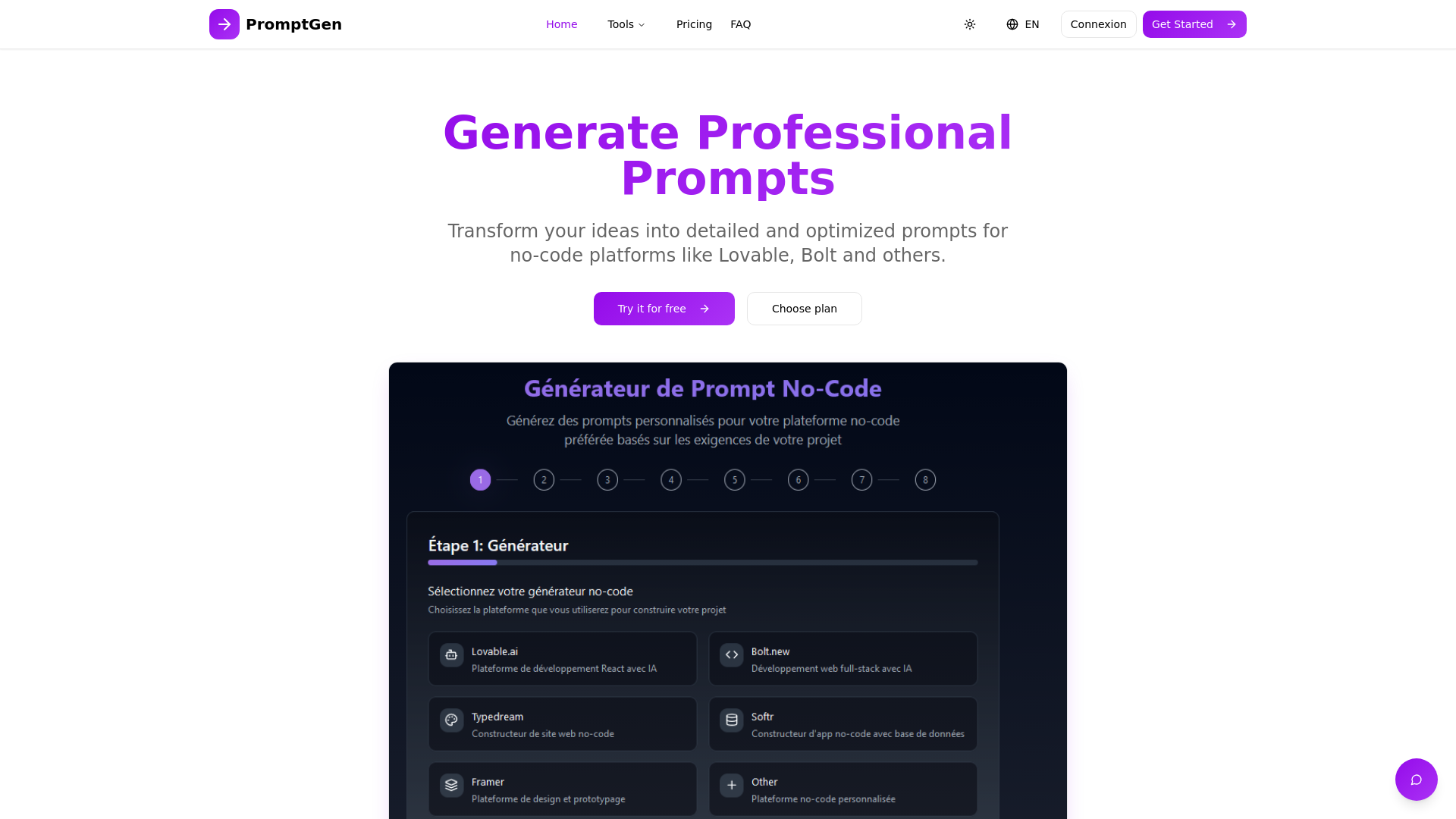 No-Code Prompt Generator