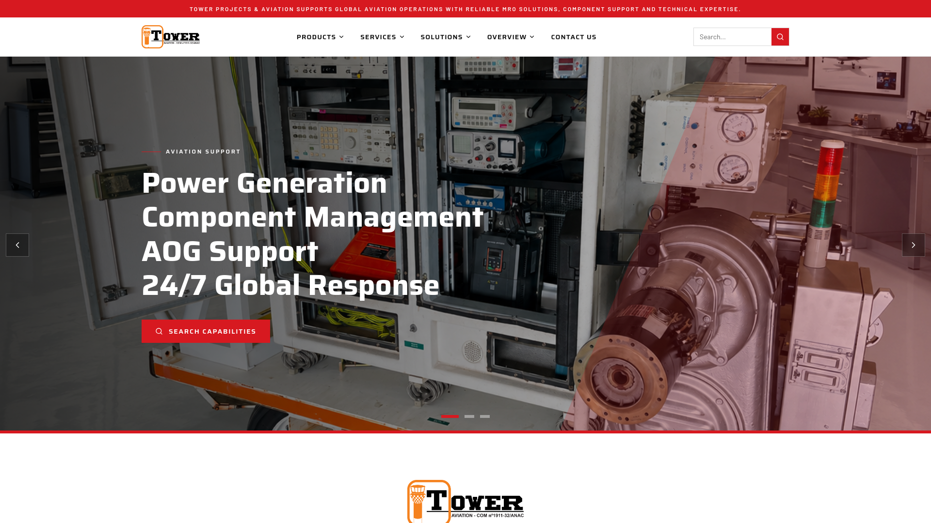Tower Projects & Aviation — Aviation Support, MRO & Power Generation