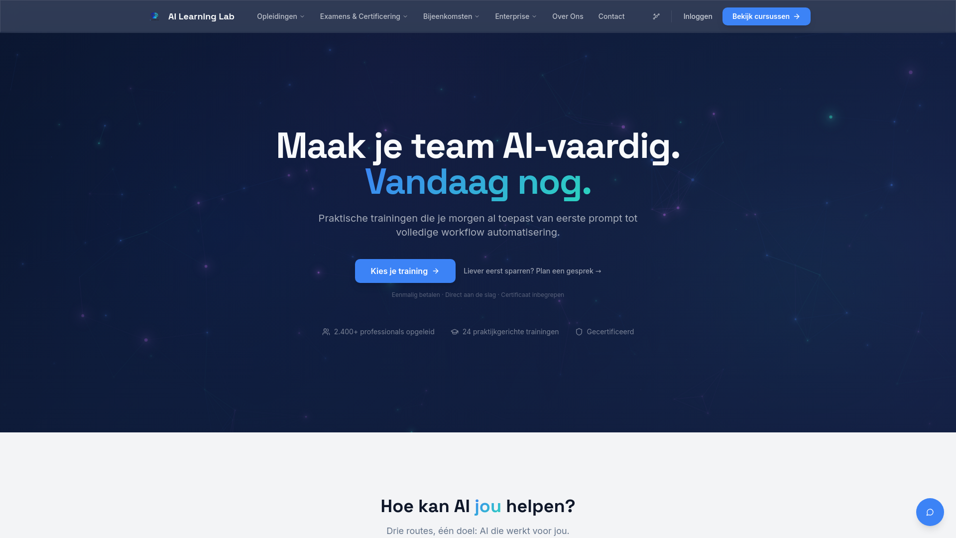 AI Learning Lab - AI Training voor Teams