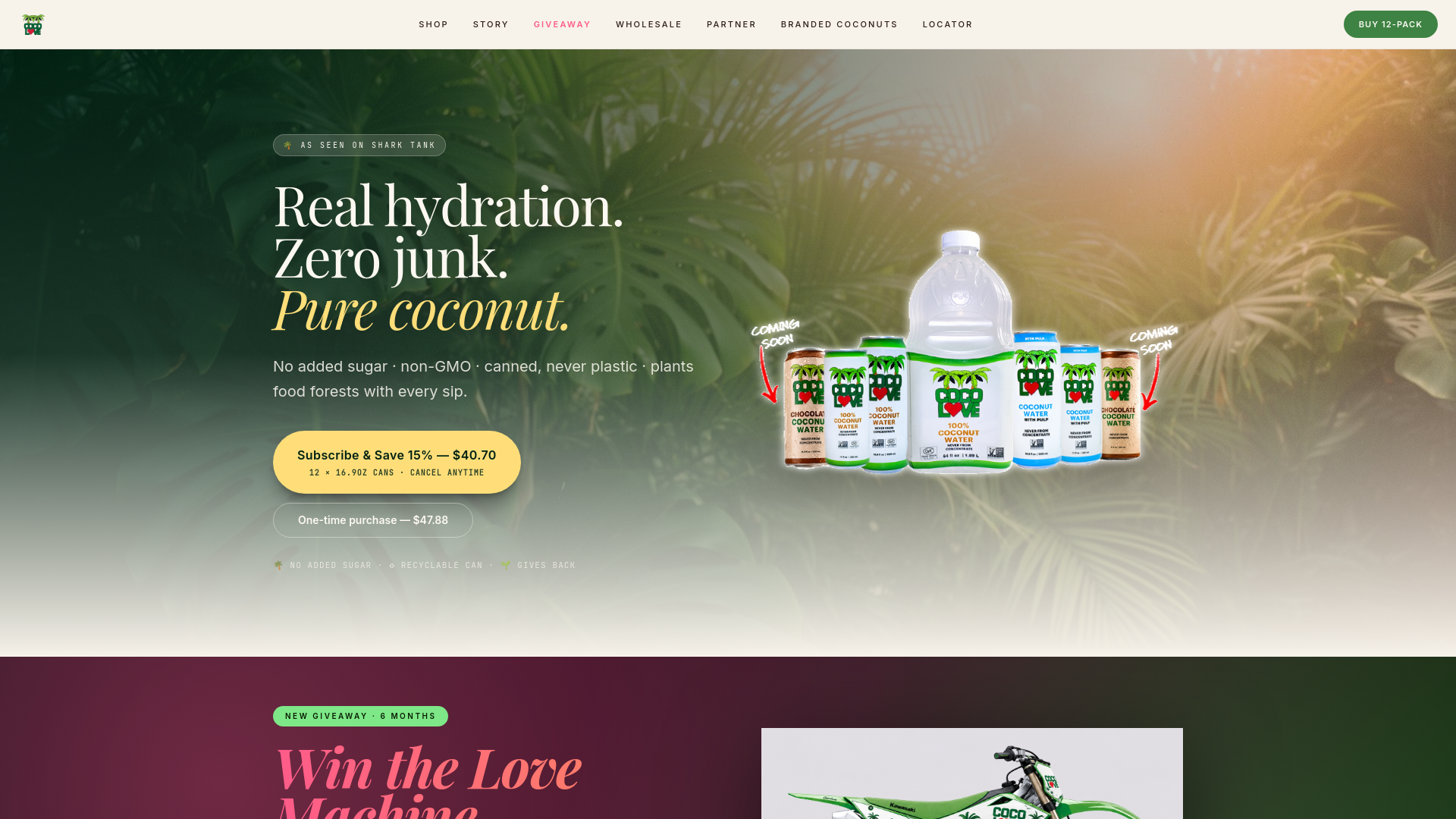 CocoLove — Vacation Hydration. Bring the Feeling Home.
