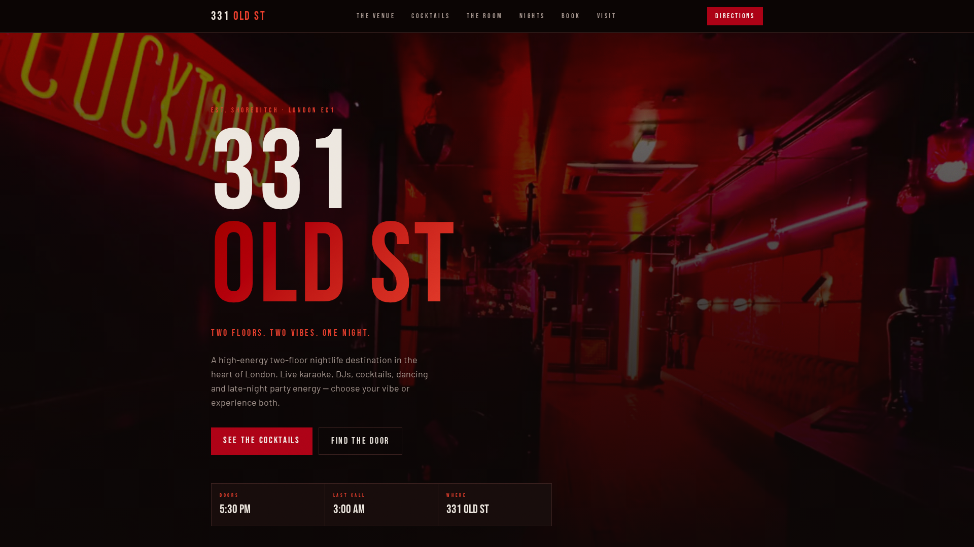 331 Old St. Bar & Club in London