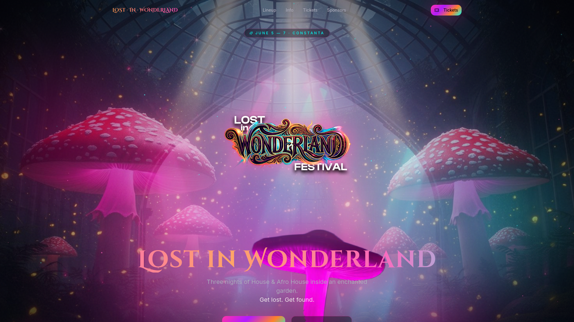 Lost In Wonderland Festival 2026 Constanta June 5 7