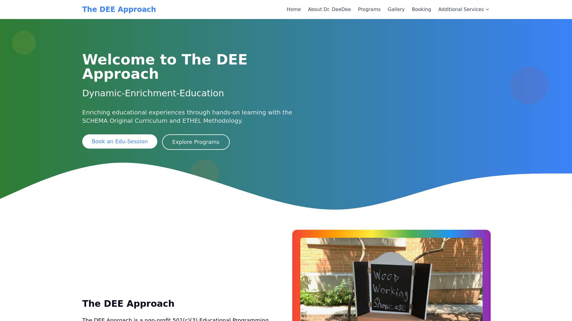 Dee Course Example The DEE Approach - Dynamic Enrichment Education