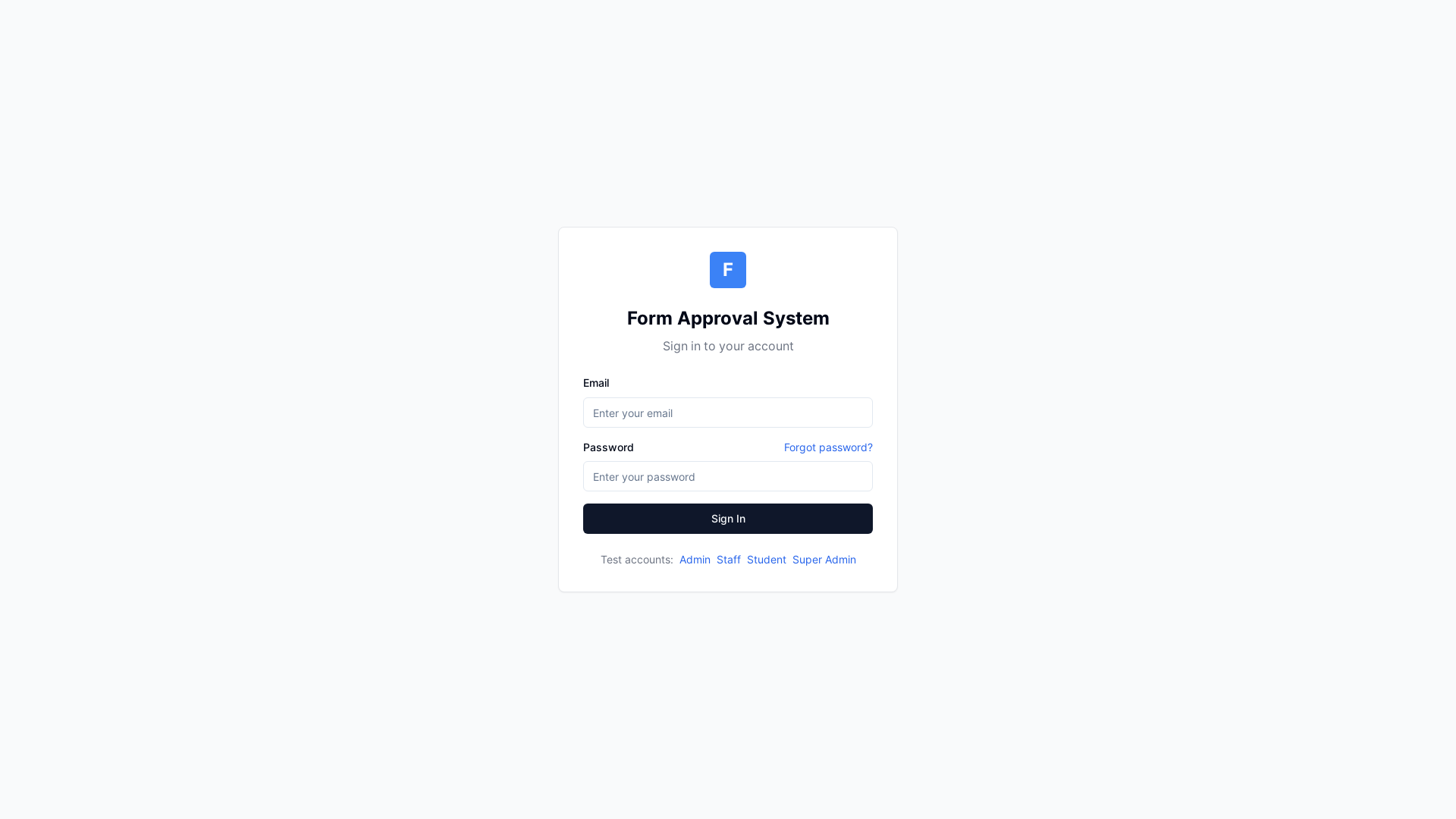Advanced Form Approval System App