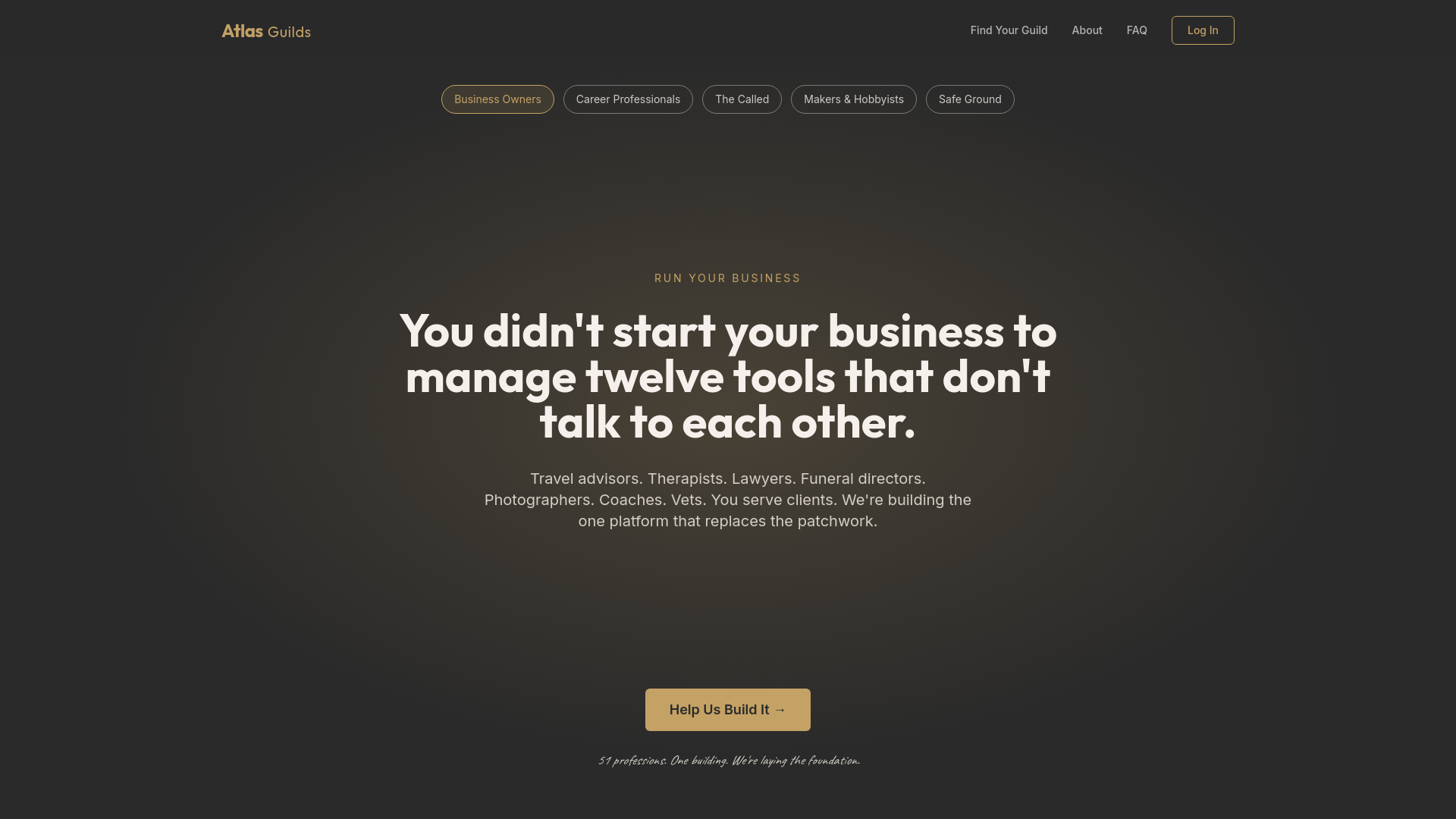 Atlas Guilds — The Professional Operating System