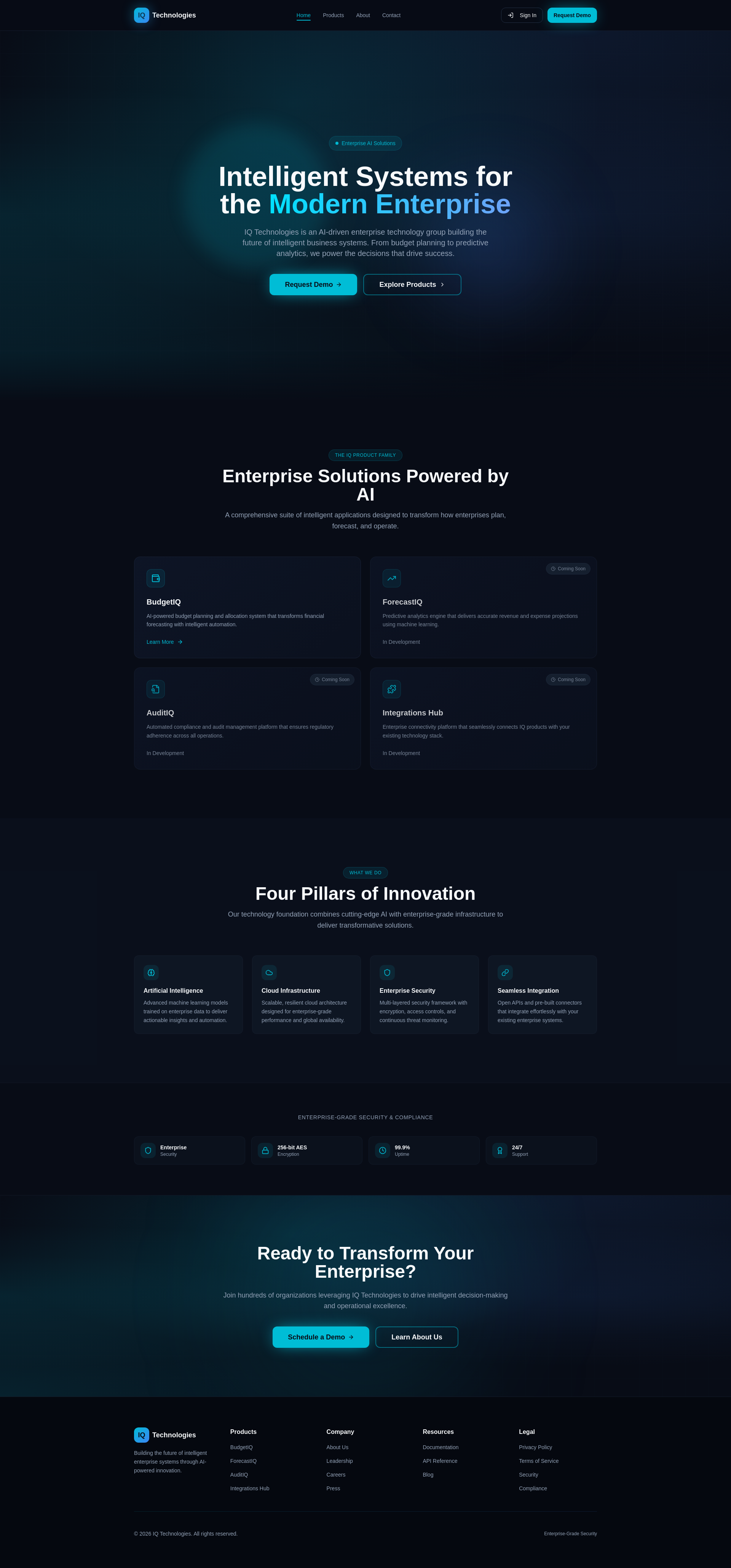 IQ Technologies | AI-Powered Enterprise Solutions
