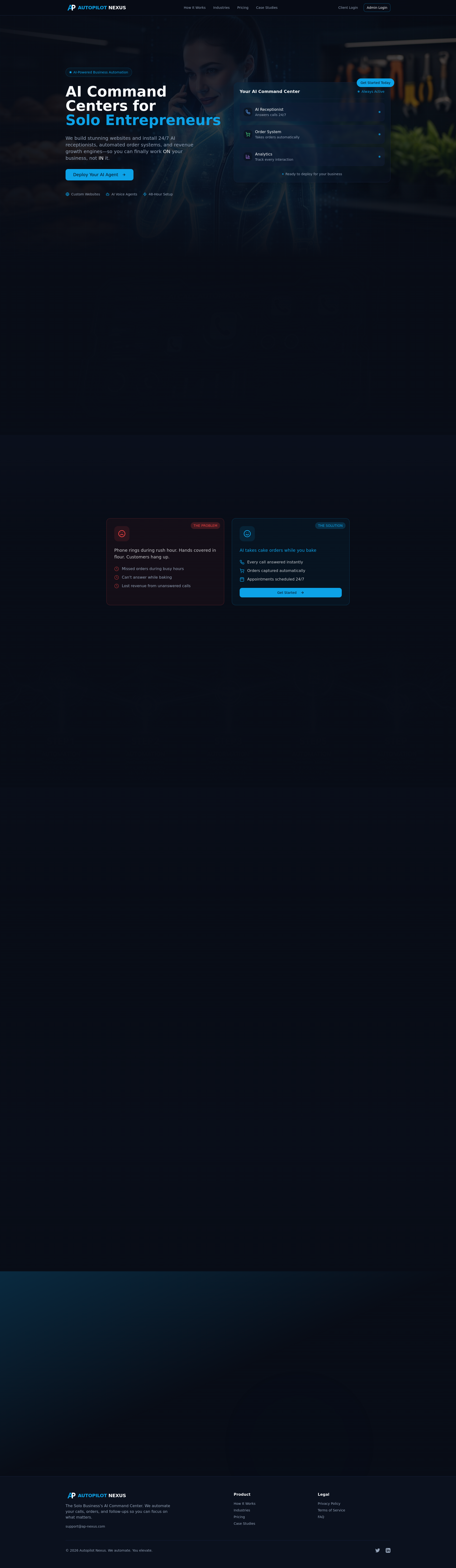 Autopilot Nexus - AI Command Centers for Solo Entrepreneurs