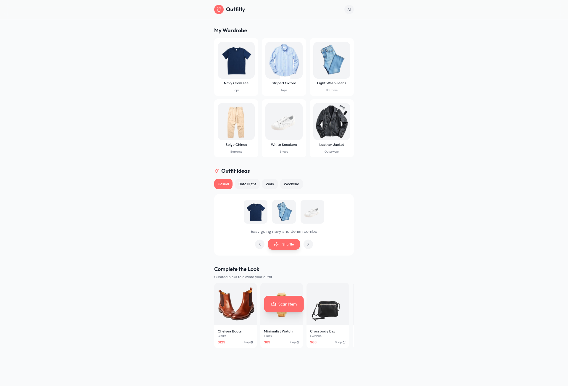 WardrobeAI – AI Wardrobe & Outfit Planner