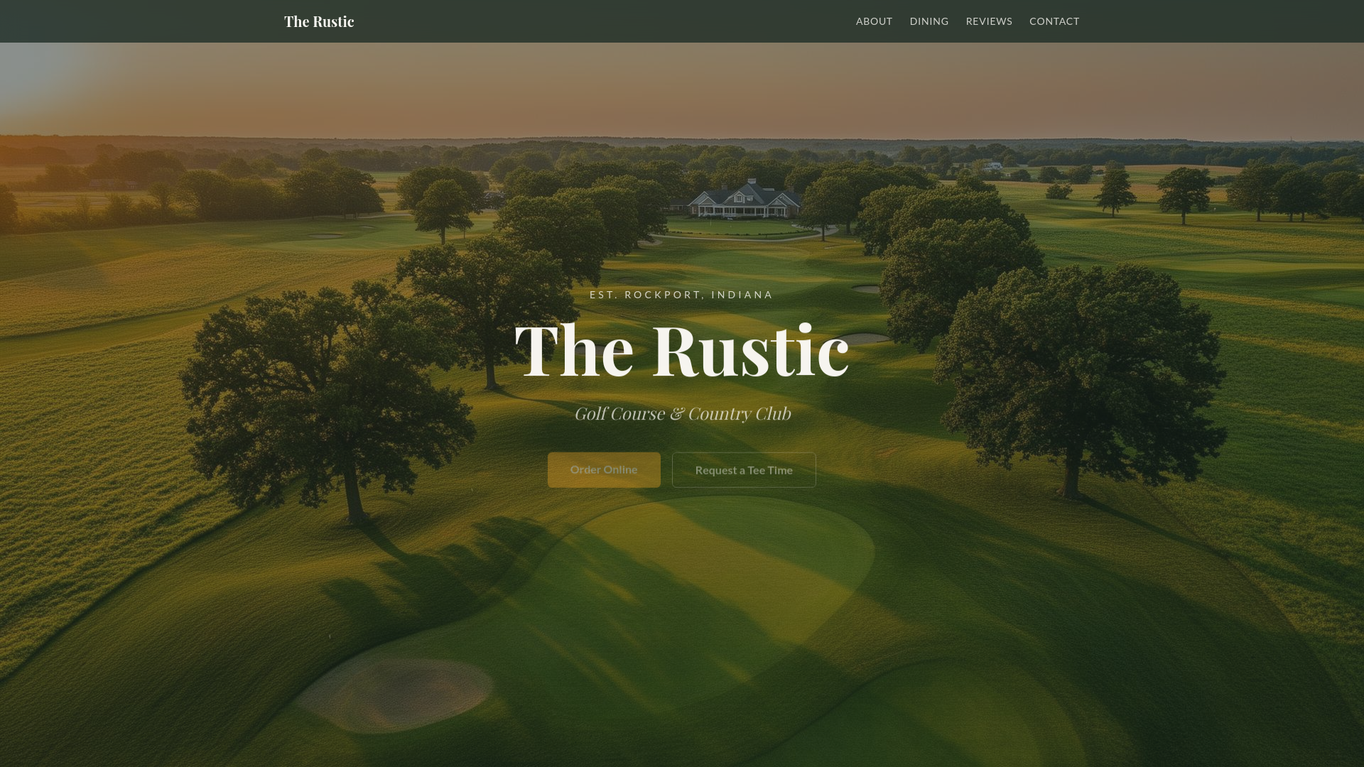 The Rustic Golf Course & Country Club | Rockport, IN