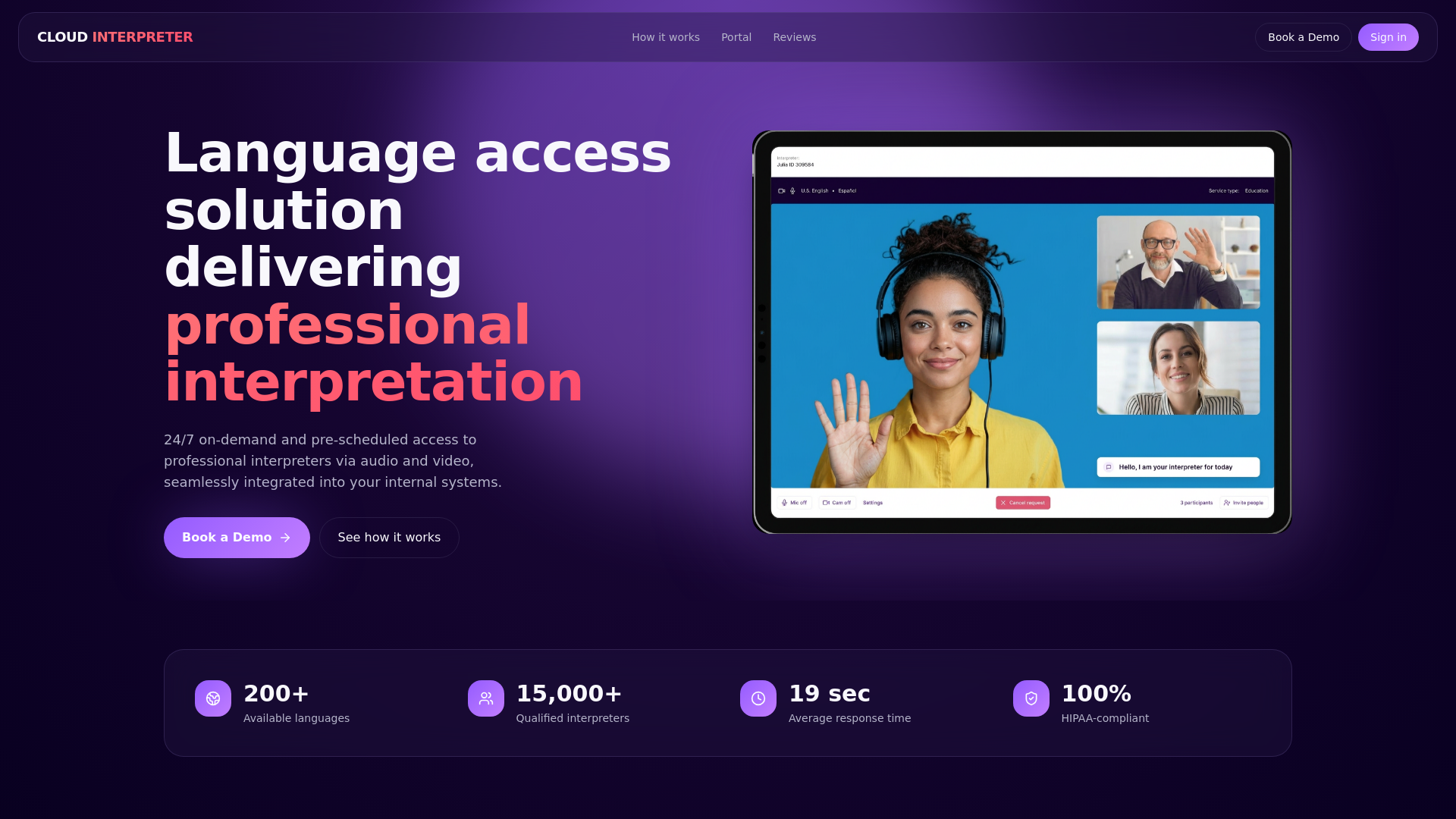 Interpretive Software Cloud Interpreter — Interpretation made fast & easy