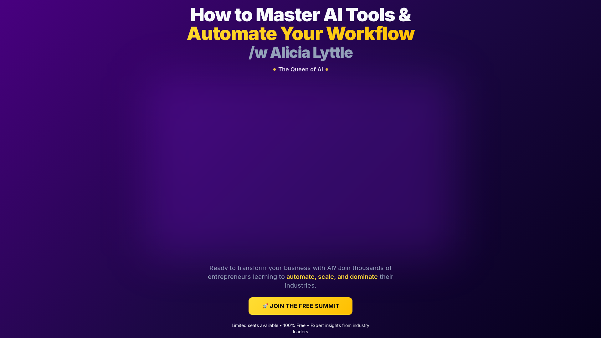 How to Master AI Tools & Automate Your Workflow /w Alicia Lyttle