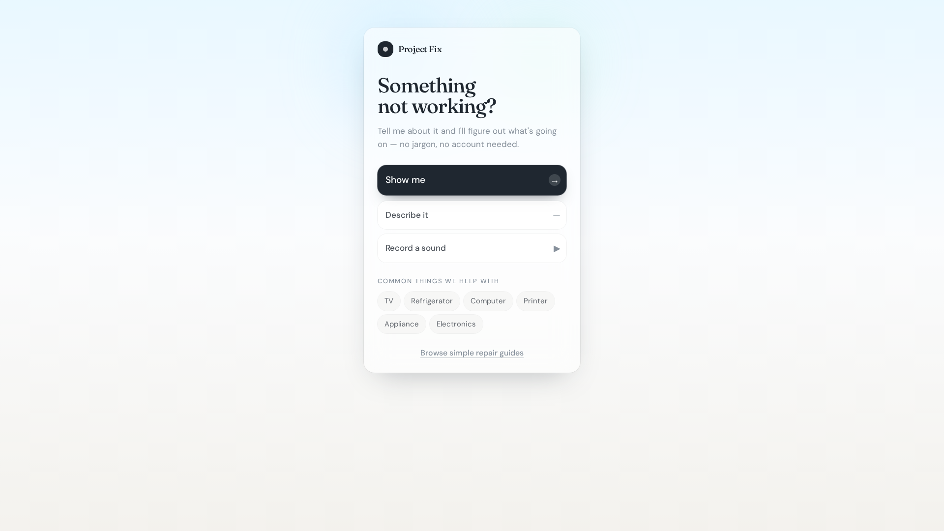 I built a website that helps figure out what’s wrong when something breaks