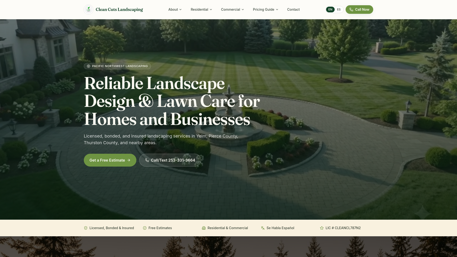 CLEAN CUTS LANDSCAPING LLC logo