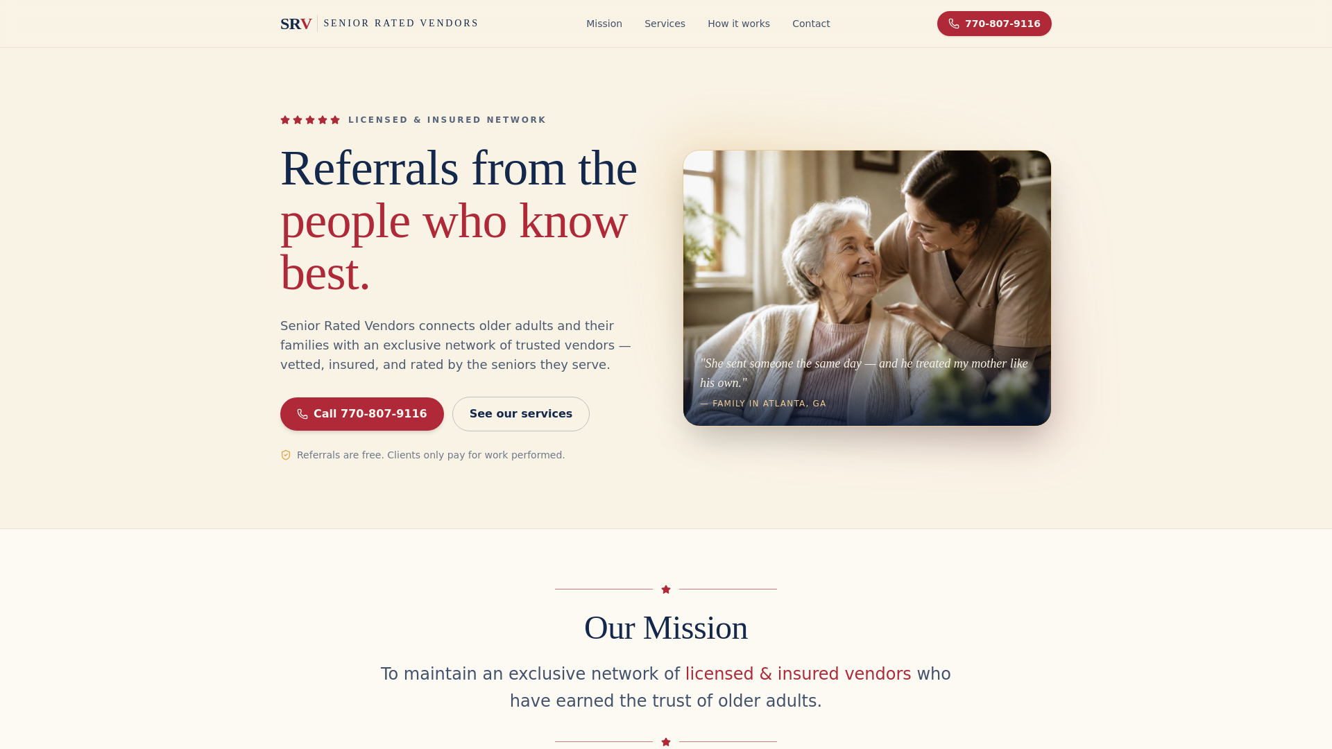 Senior Rated Vendors thumbnail