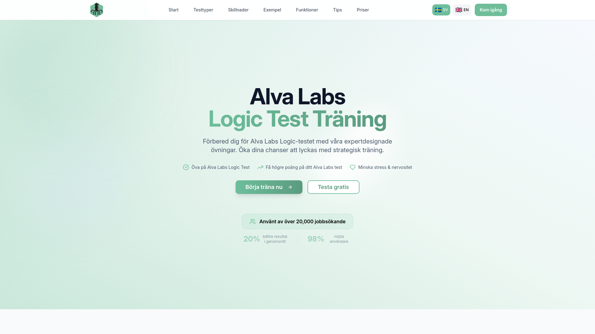 Alva's Computer Lab Öva Alva Labs Logic Test 2025 | Förbättra poäng +20% | SquidFactor