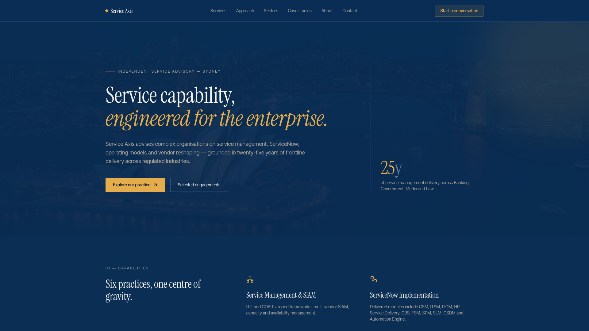 Service Axis — Service Management & ServiceNow Advisory