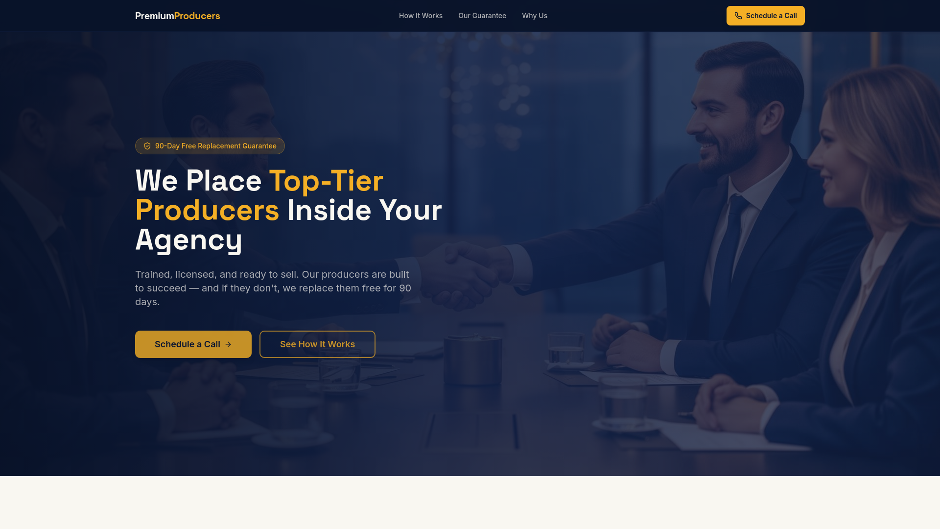 Top Producer Insurance Premium Producers | Trained Insurance Producers for Your Agency