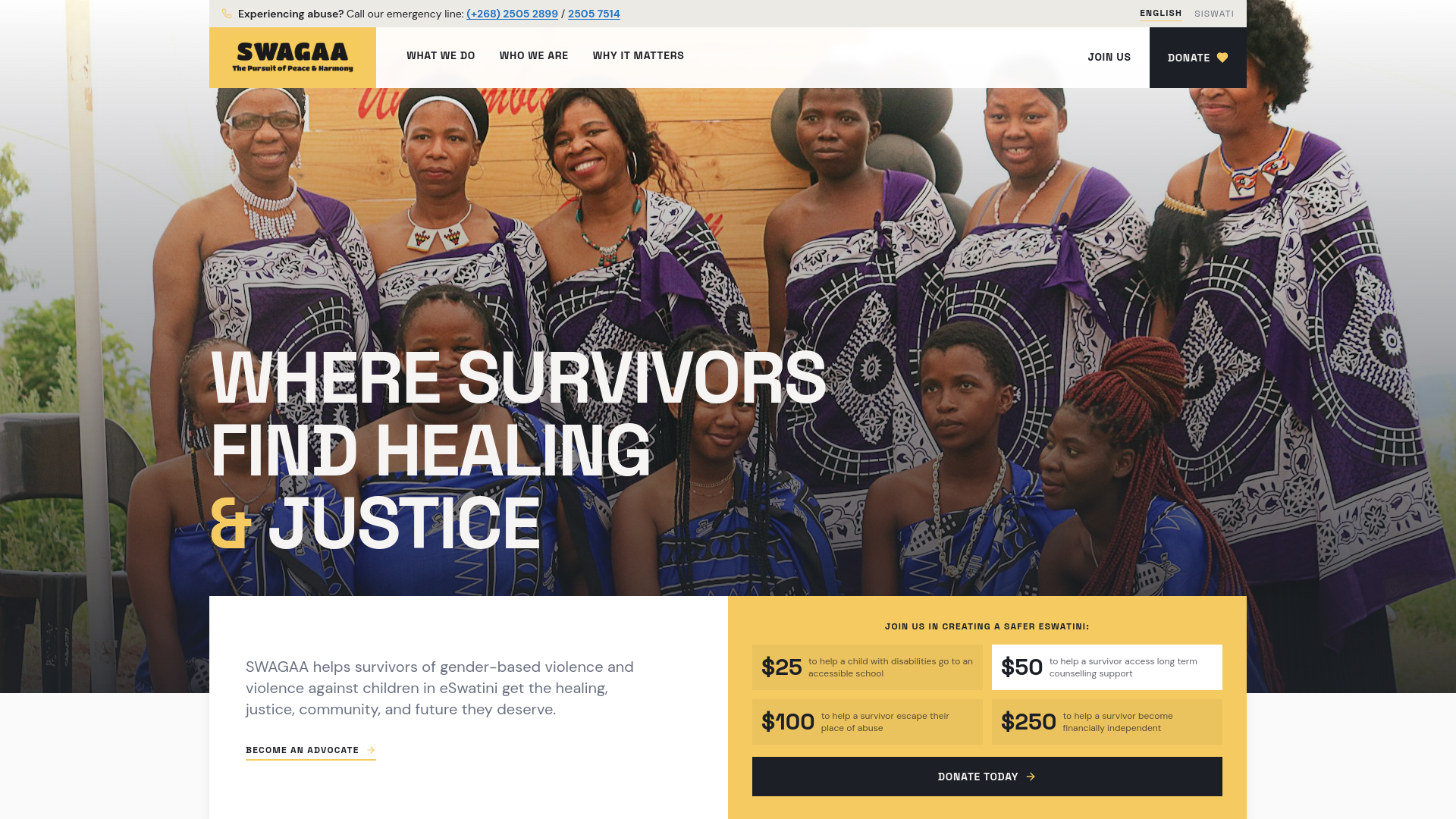 SWAGAA: Three Decades of Survivor-Centred Response to Gender-Based Violence in Eswatini