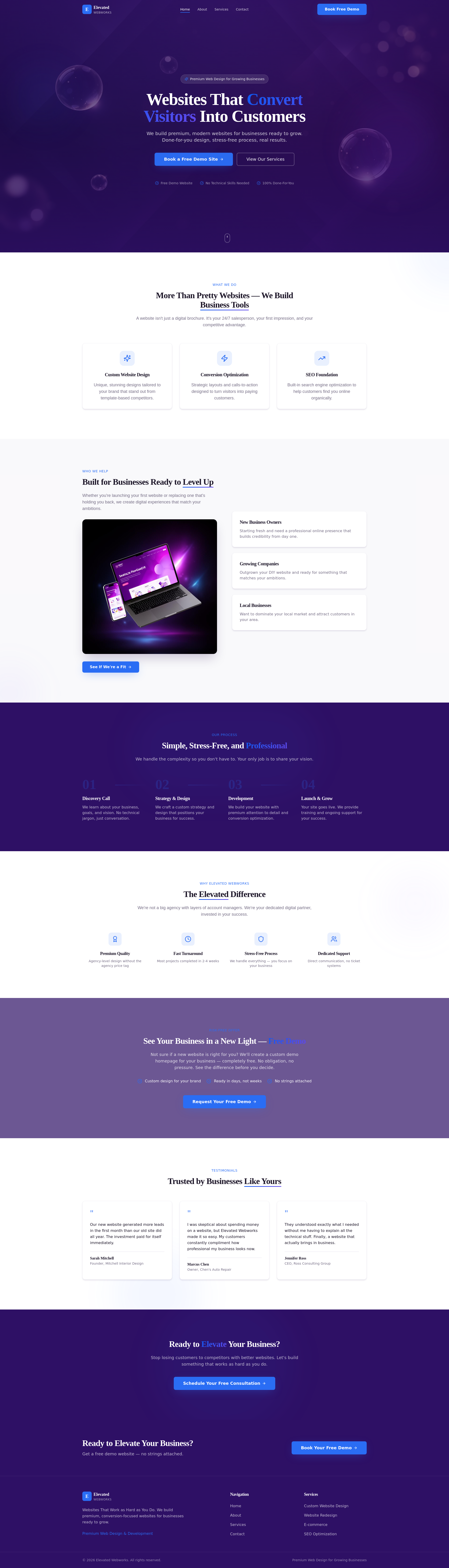 Elevated Webworks | Premium Web Design for Small Businesses