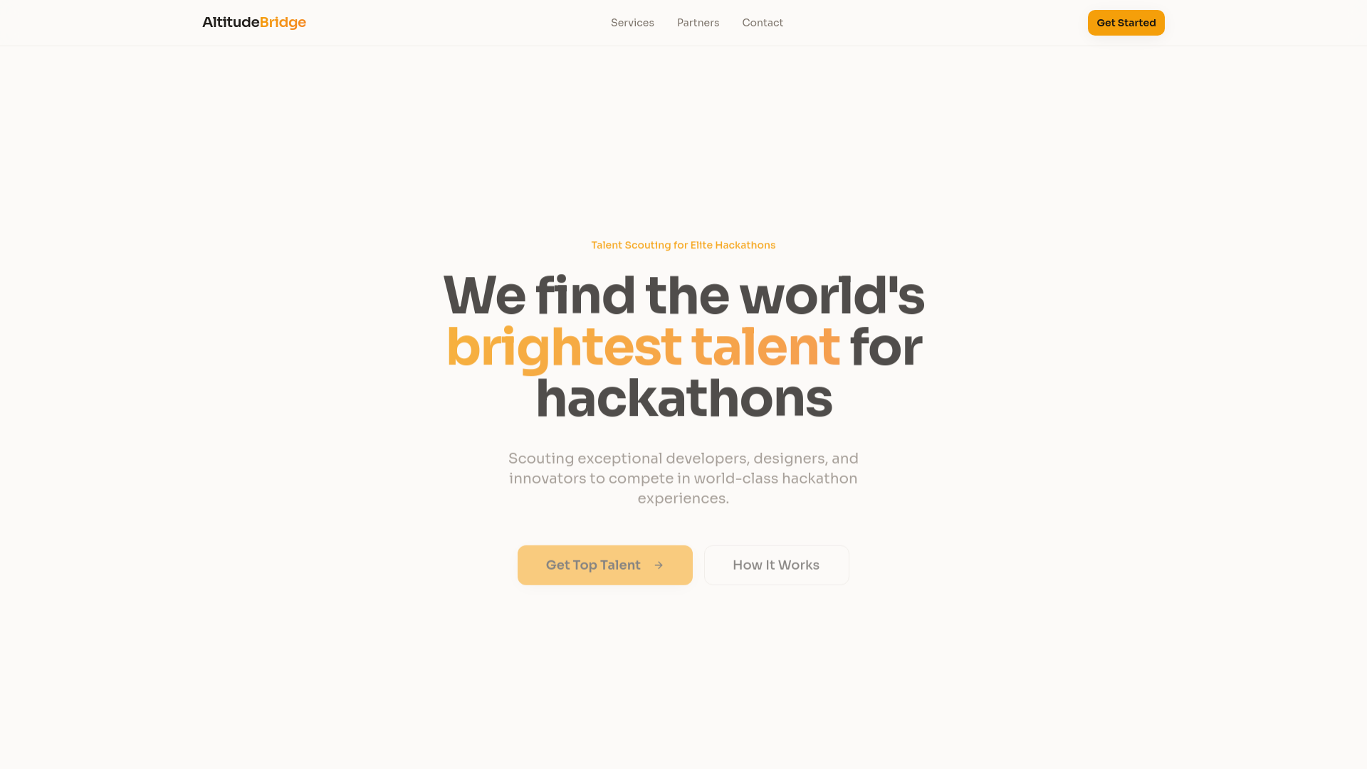 AltitudeBridge | Elite Hackathon Talent Scouting