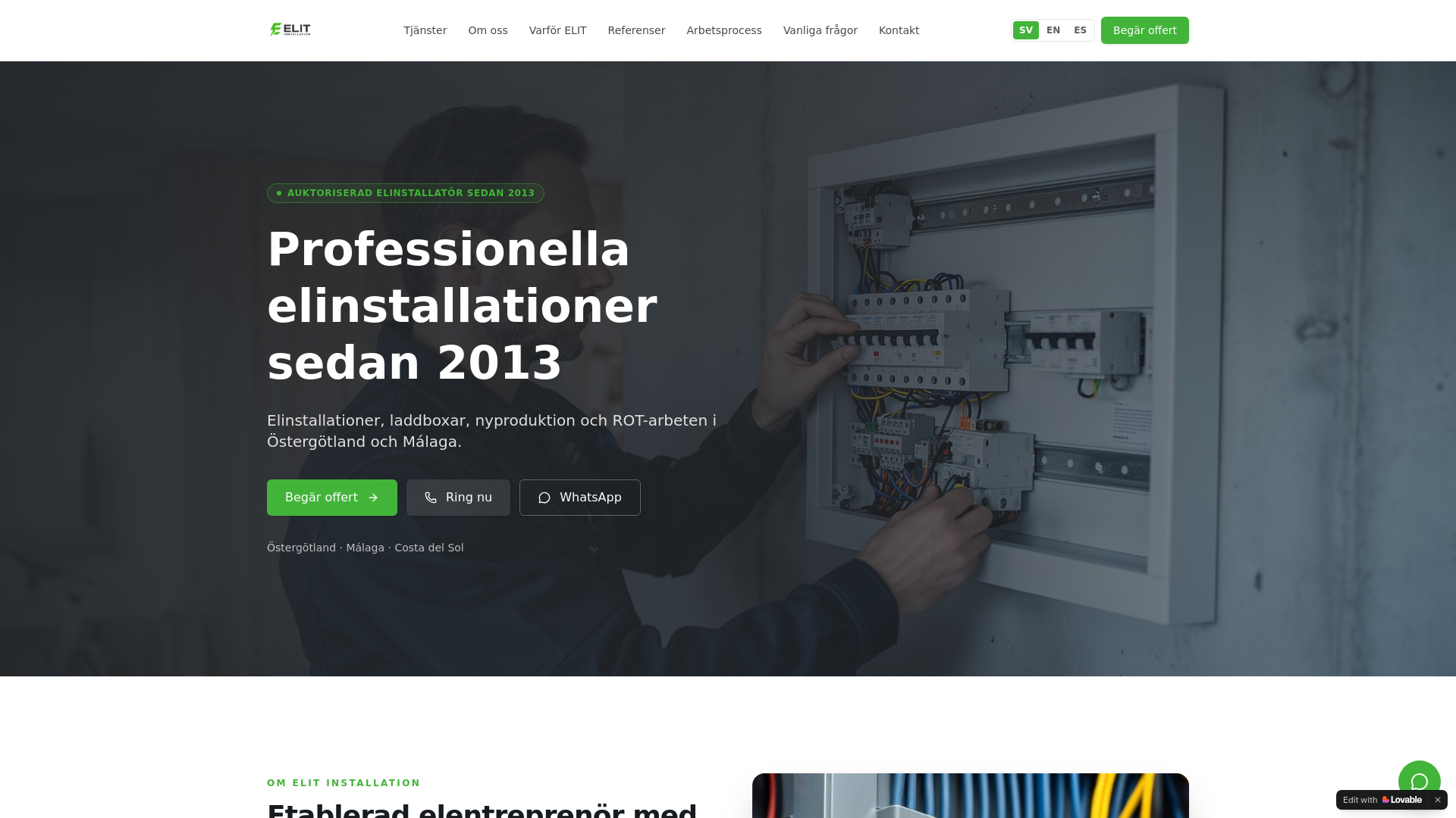 EL & IT installationer i Östergötland AB logotyp