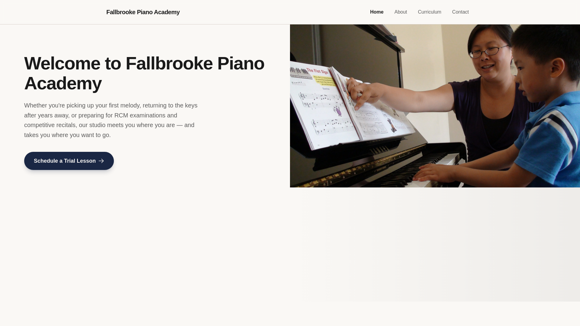Fallbrooke Piano Academy — Conservatory-Level Piano Instruction for the ...