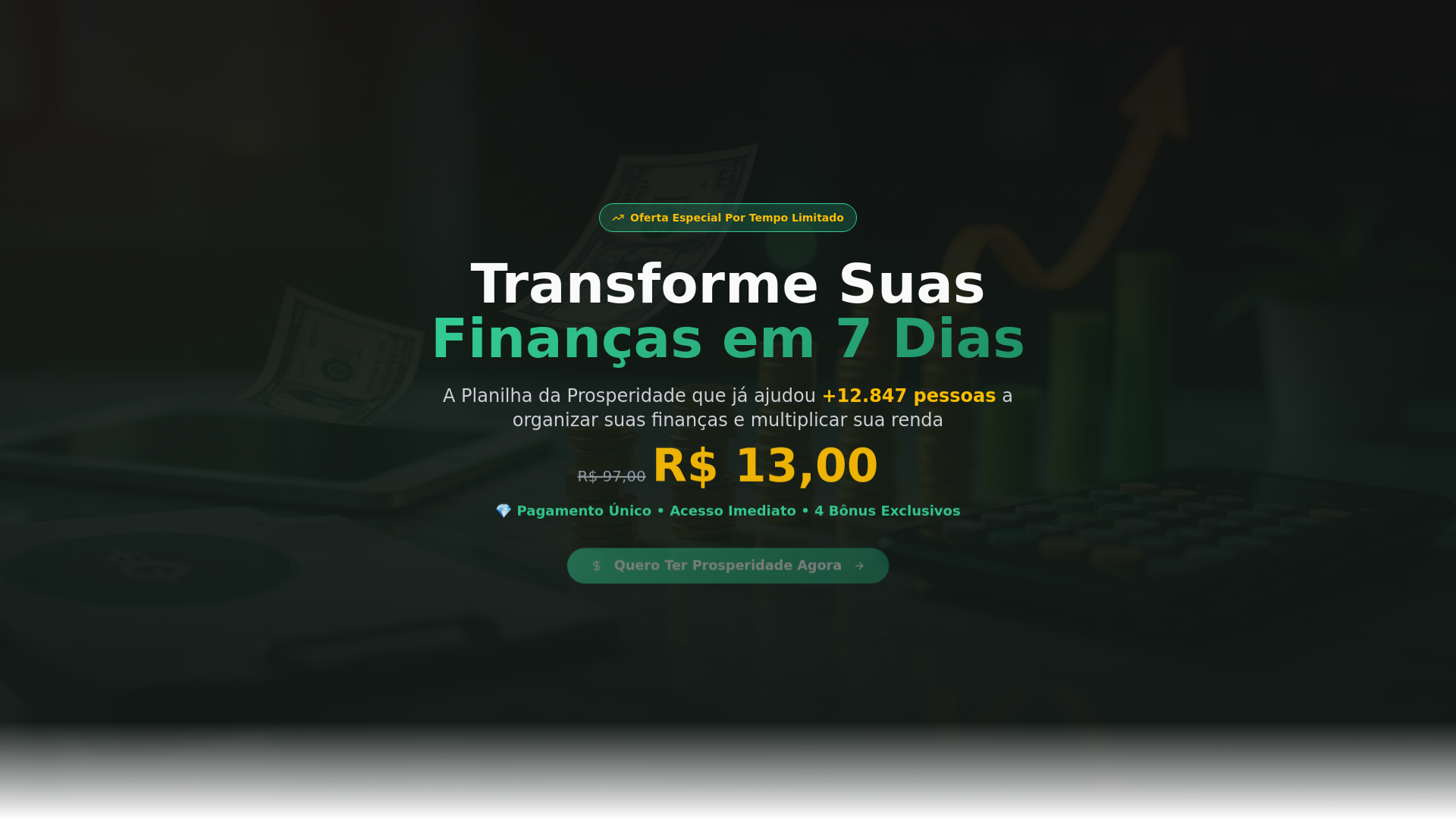 Planilha da Prosperidade - Transforme Suas Finanças em 7 Dias por R$ 13