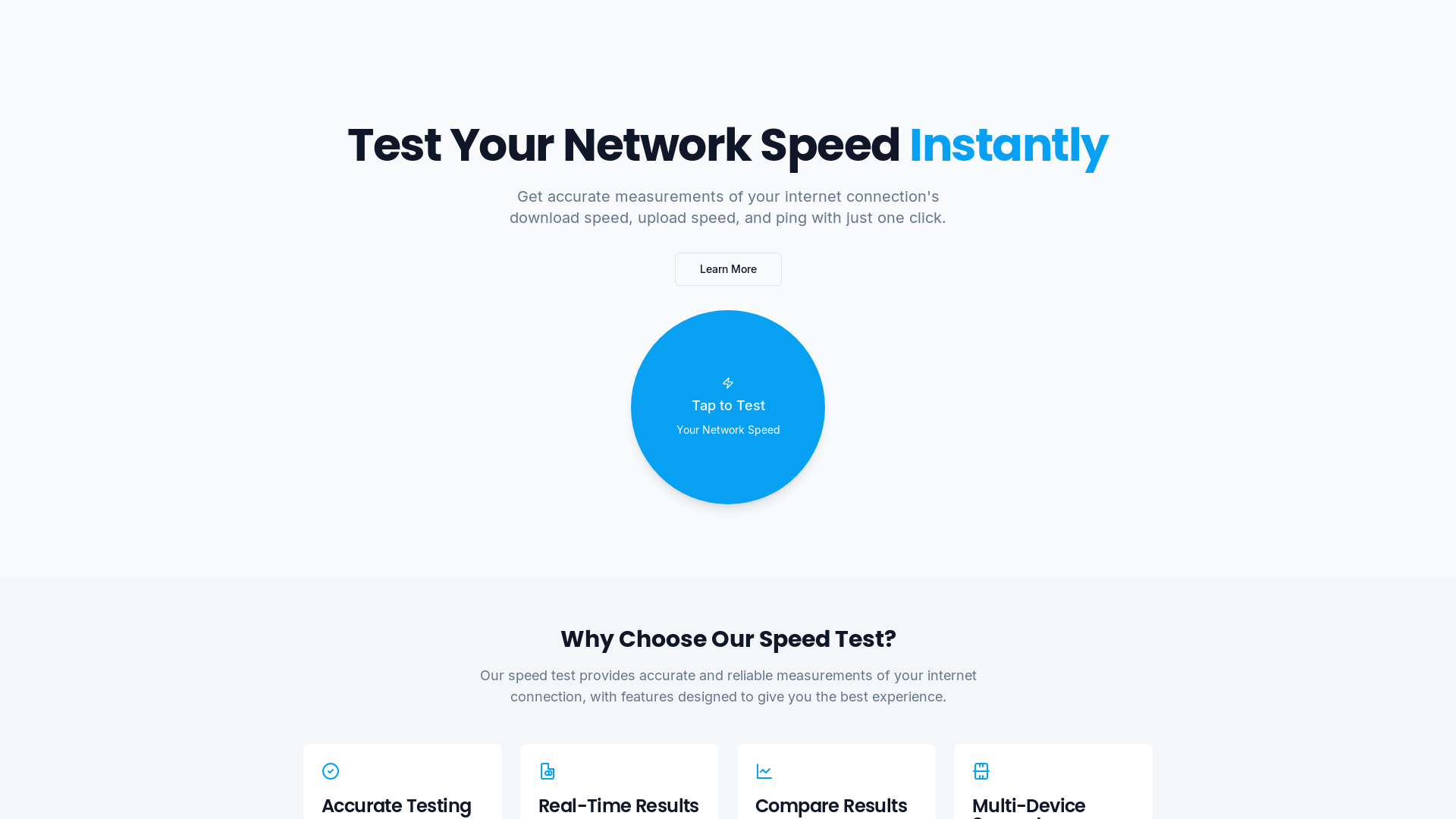 Modern Speed Test & Network Diagnostics Platform
