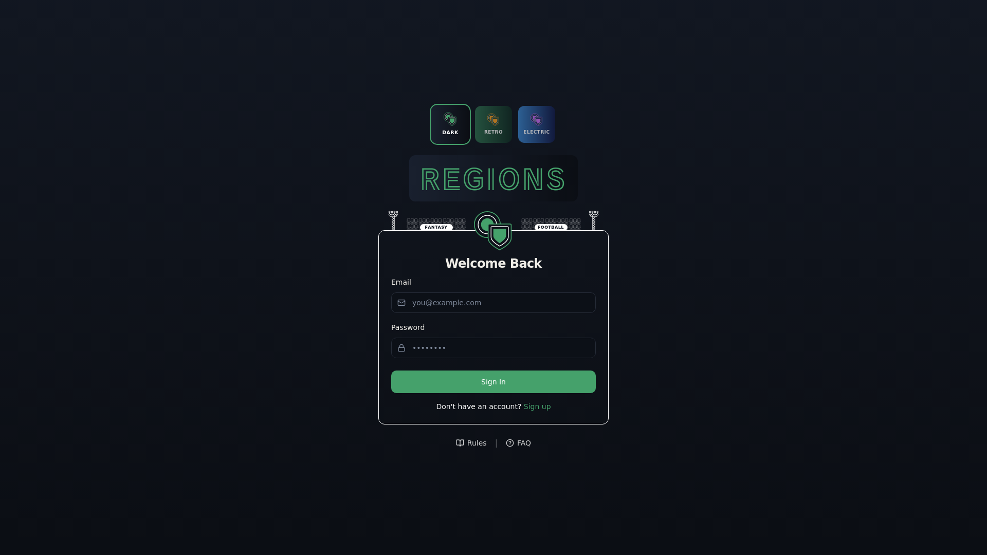 Regions Fantasy Football