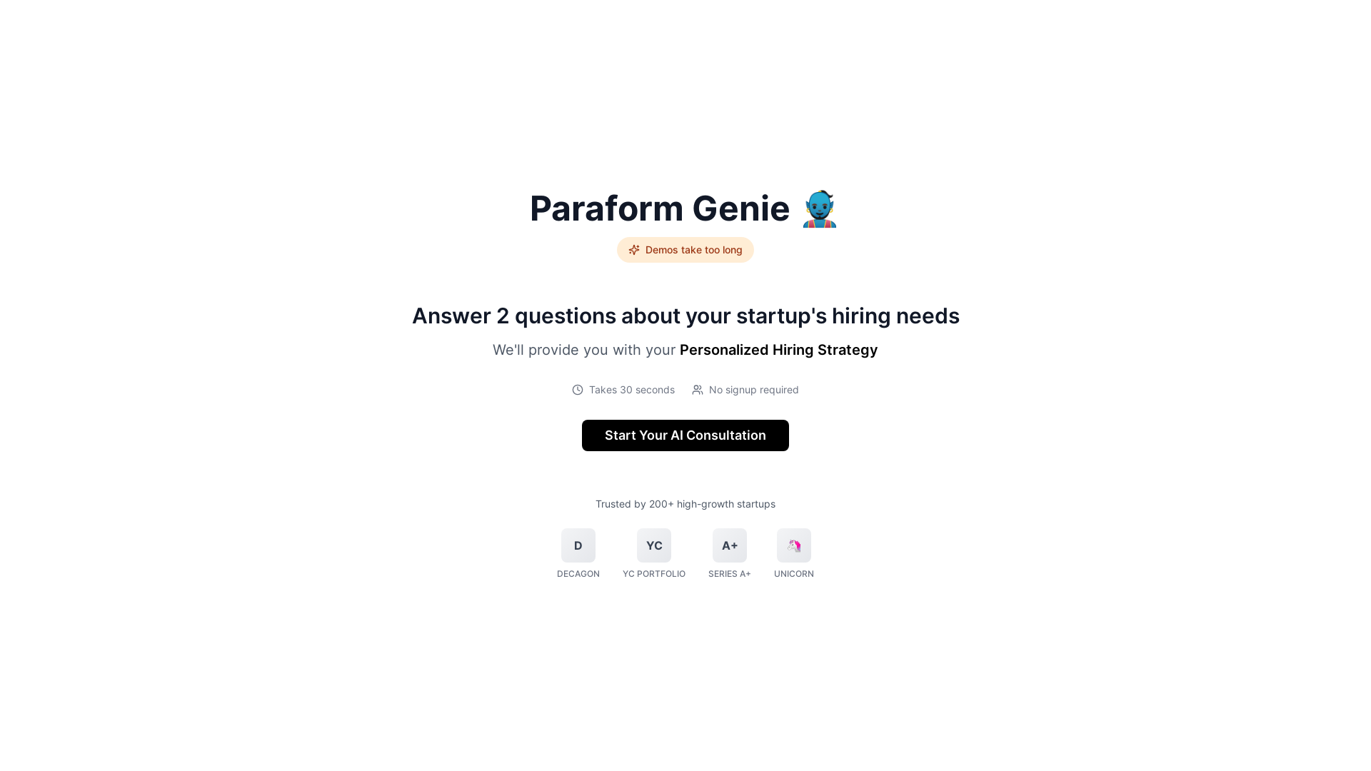 Free AI Hiring Demo – Paraform