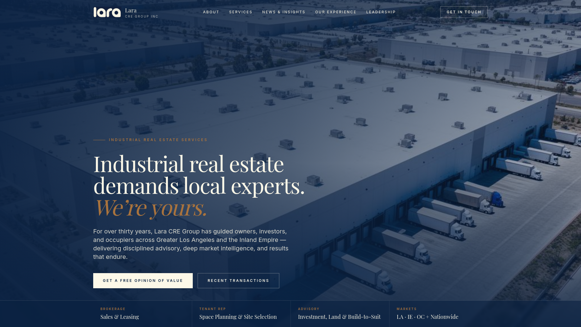 Lara CRE Group | LA & Inland Empire Industrial Brokerage