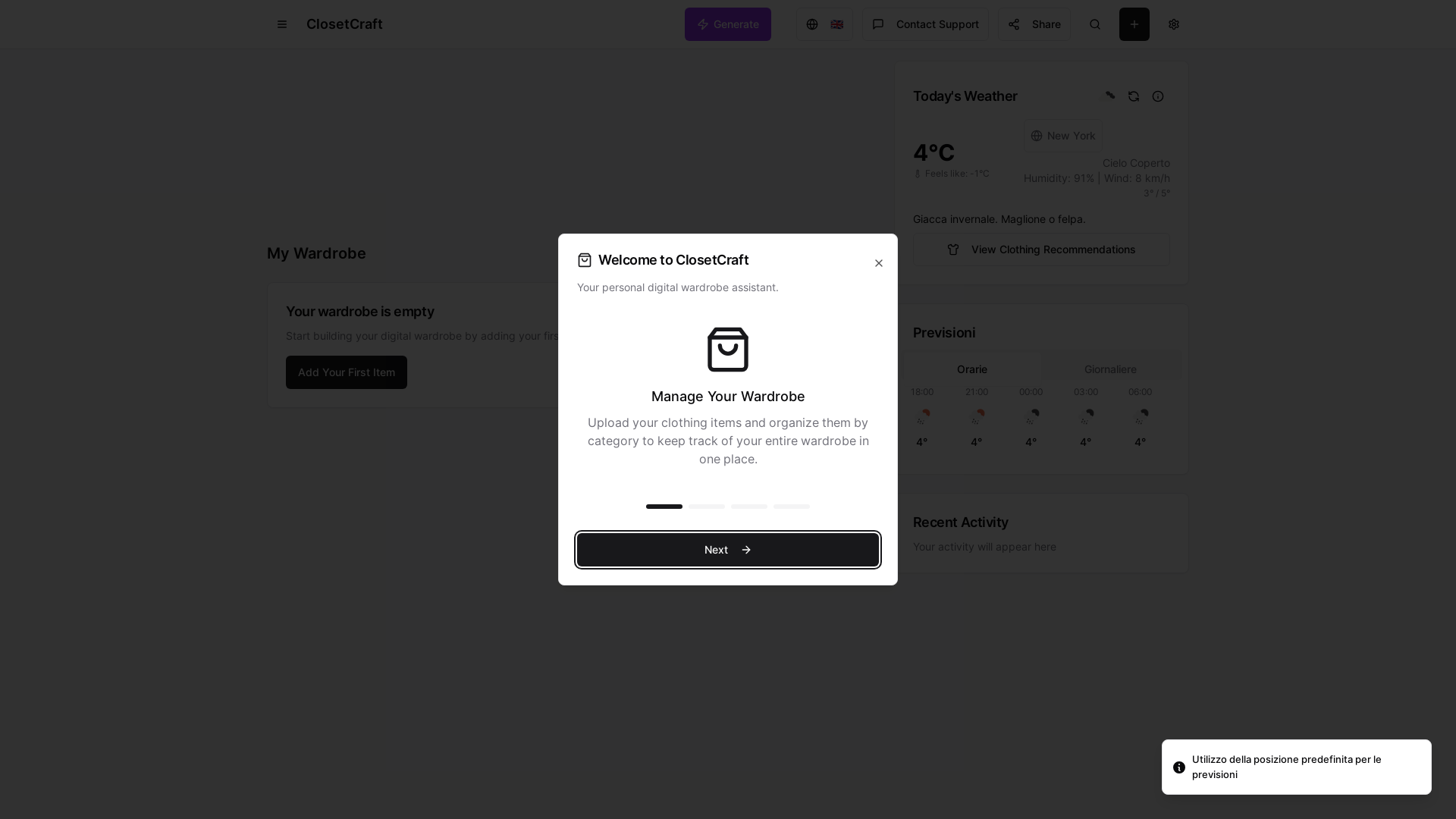 Professional Virtual Closet & Style Advisor Platform