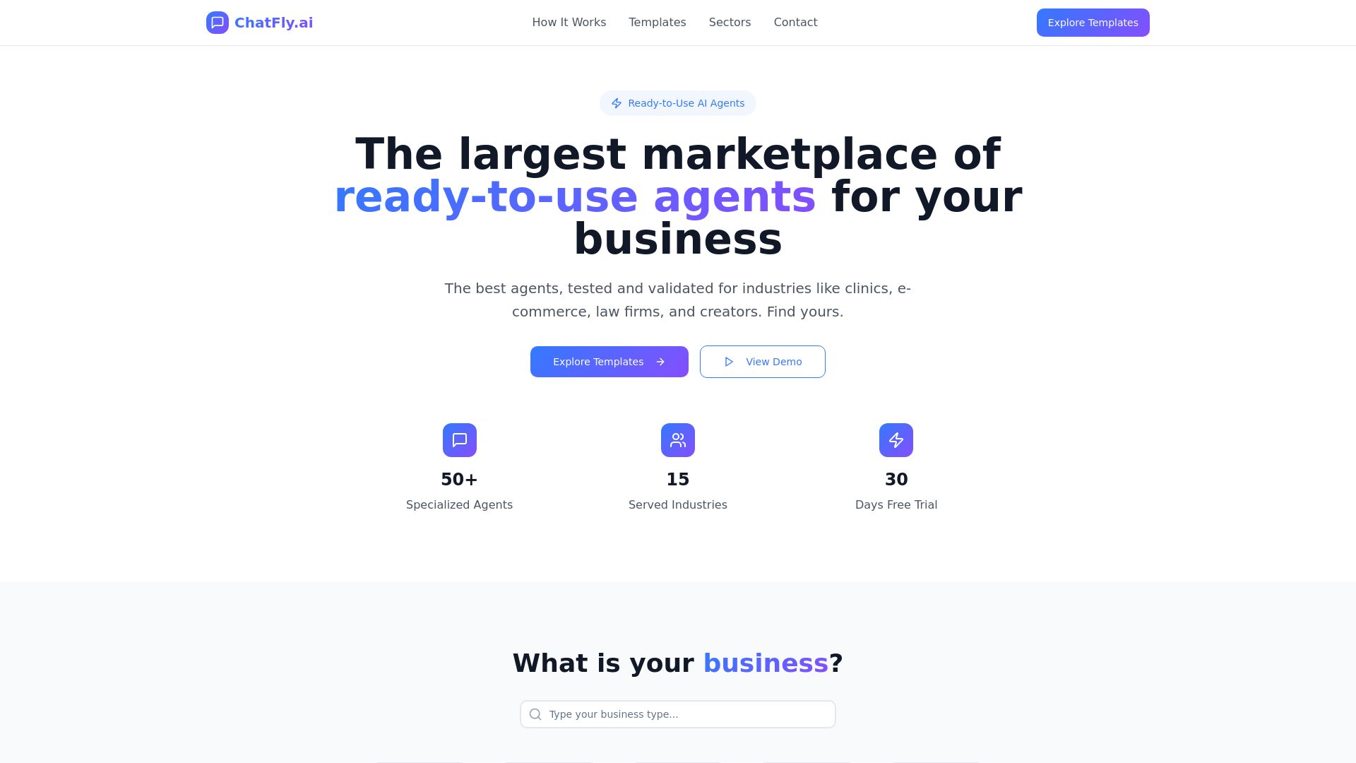 ChatFly.ai - Ready-to-Use AI Agents Marketplace