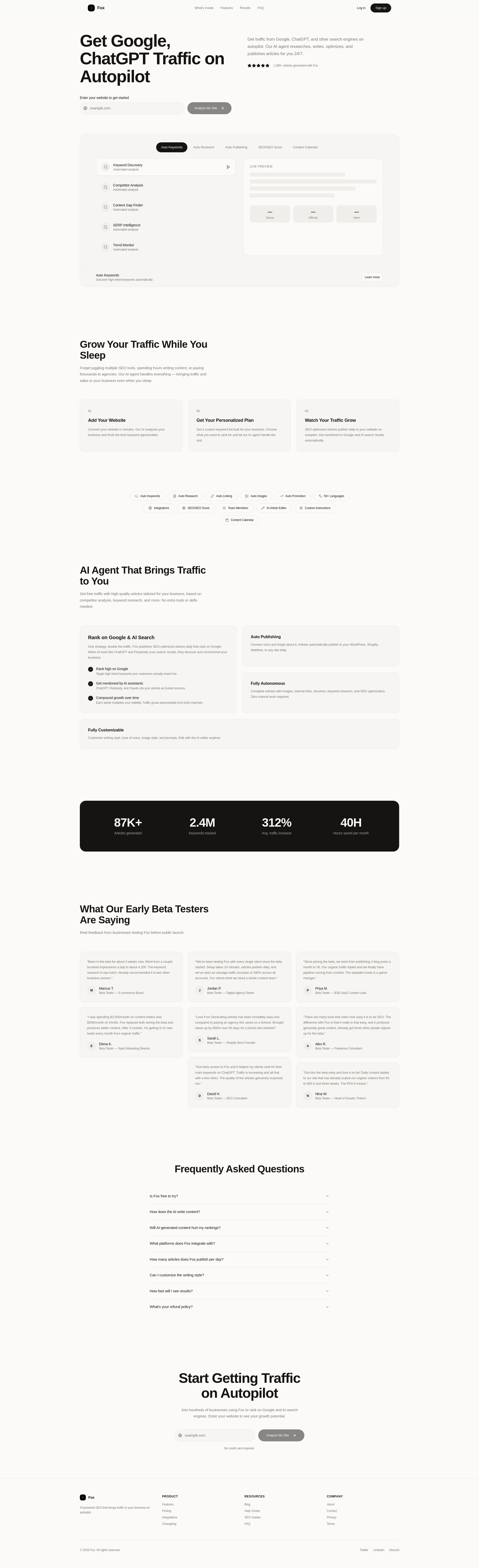 Show HN: AI Agent for SEO on Autopilot