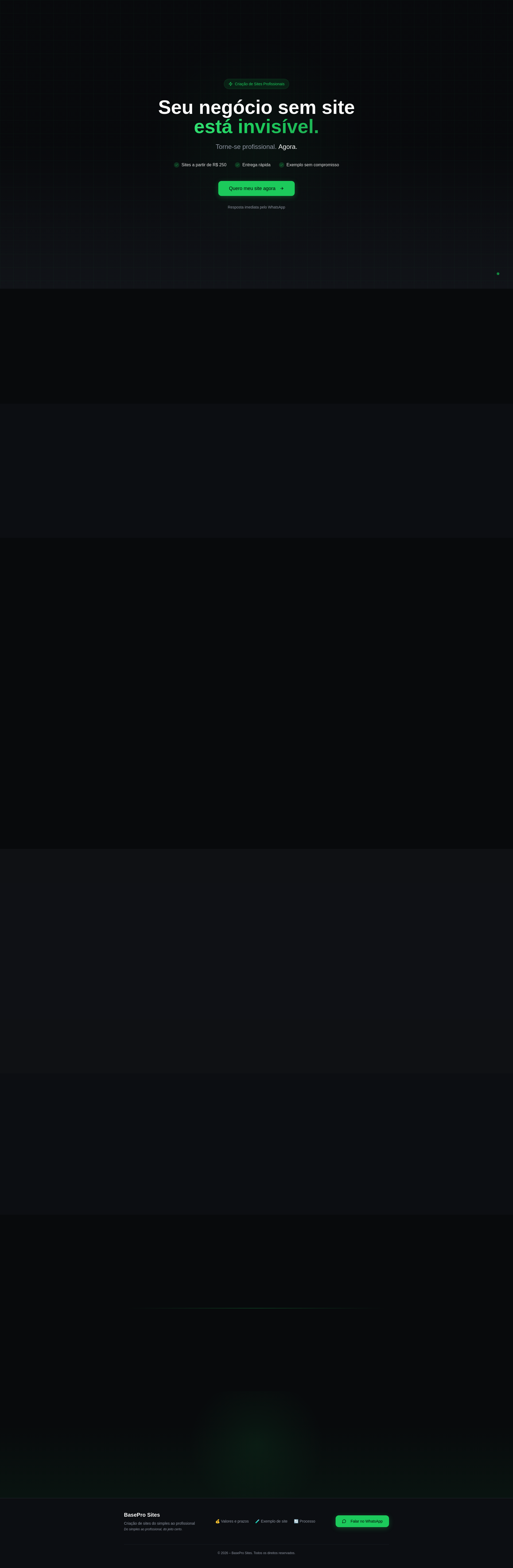 BasePro Sites | Criação de Sites Profissionais - Sites no SeuGrupo