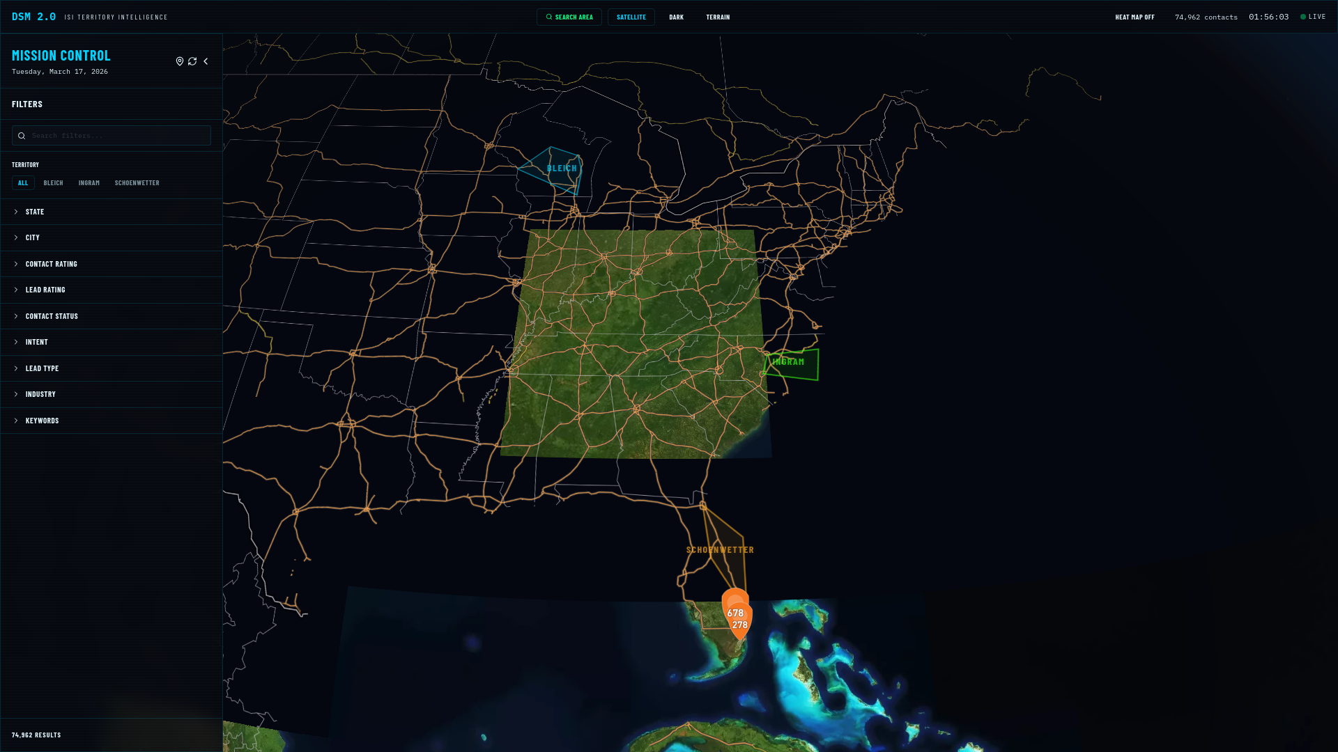 Mafsi Map Dynamic Sales Map | ISI Territory Intelligence