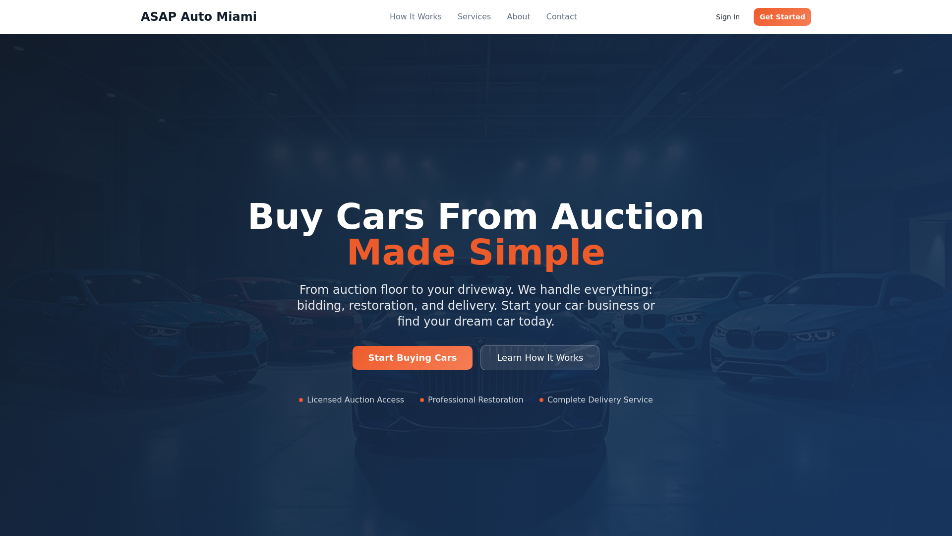 ASAP Auto Miami - Buy Cars From Auction | Start Your Car Business