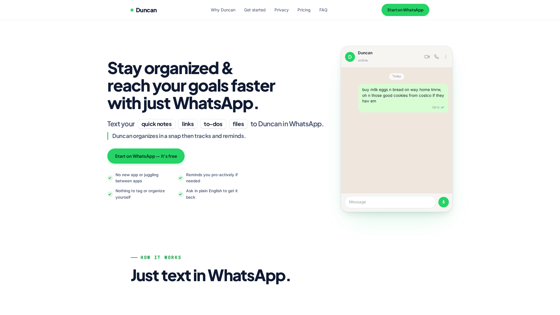 I built a personal organizer inside WhatsApp because I kept abandoning productivity apps. logo
