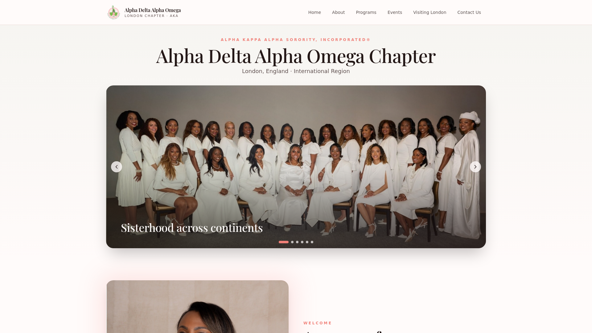Alpha Delta Alpha Omega Chapter — AKA London
