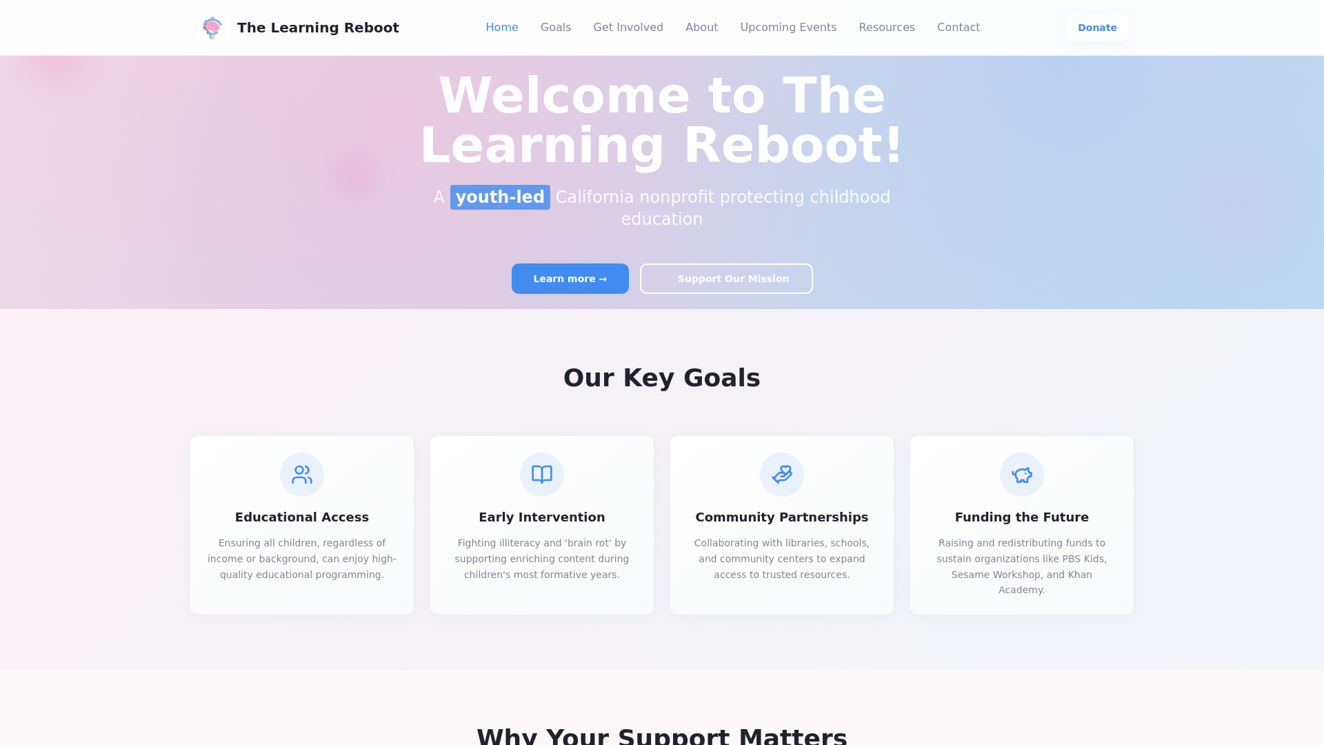 The Learning Reboot - Funding Educational Media for Children